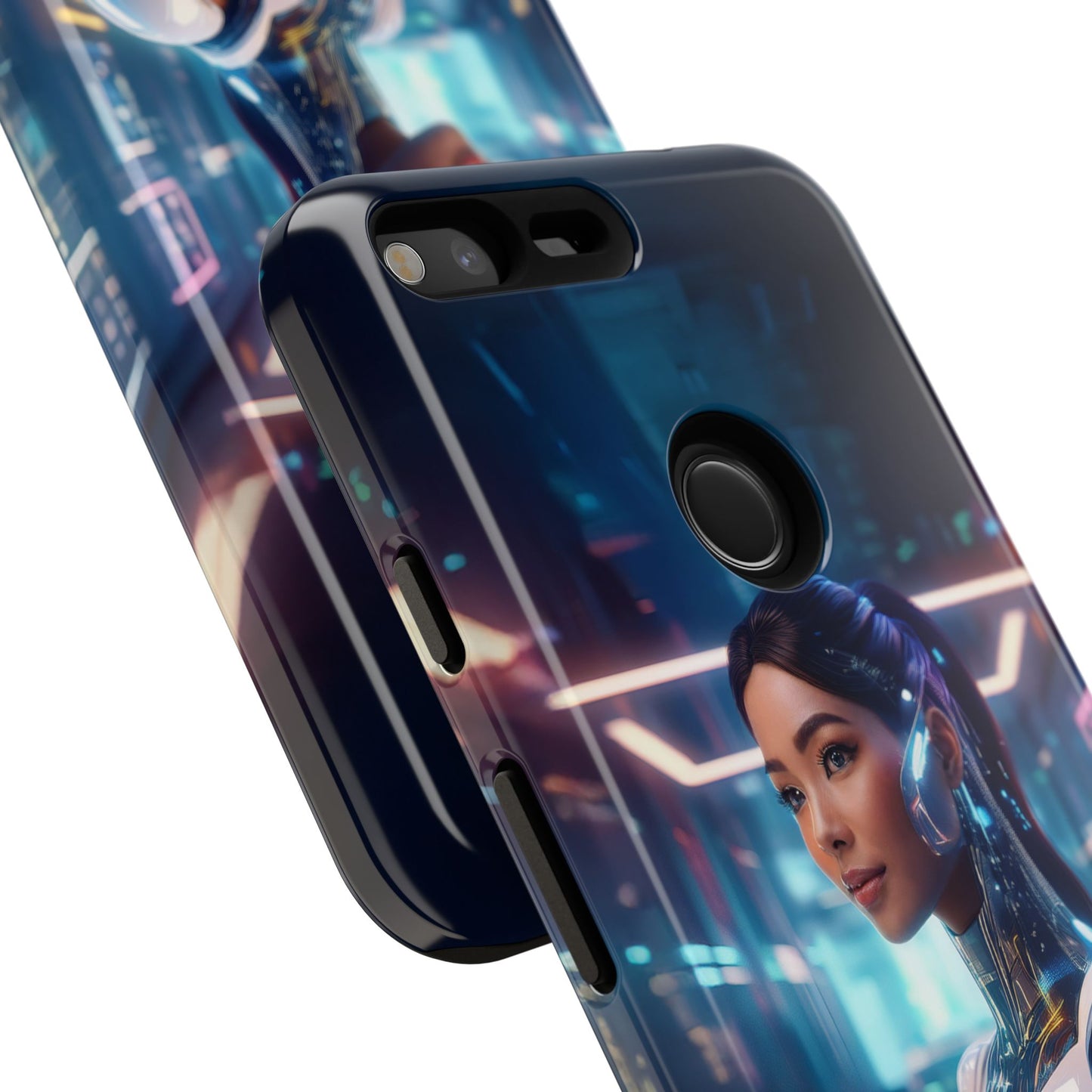 Futuristic Human Android Hybrid Cell Phone Case 005