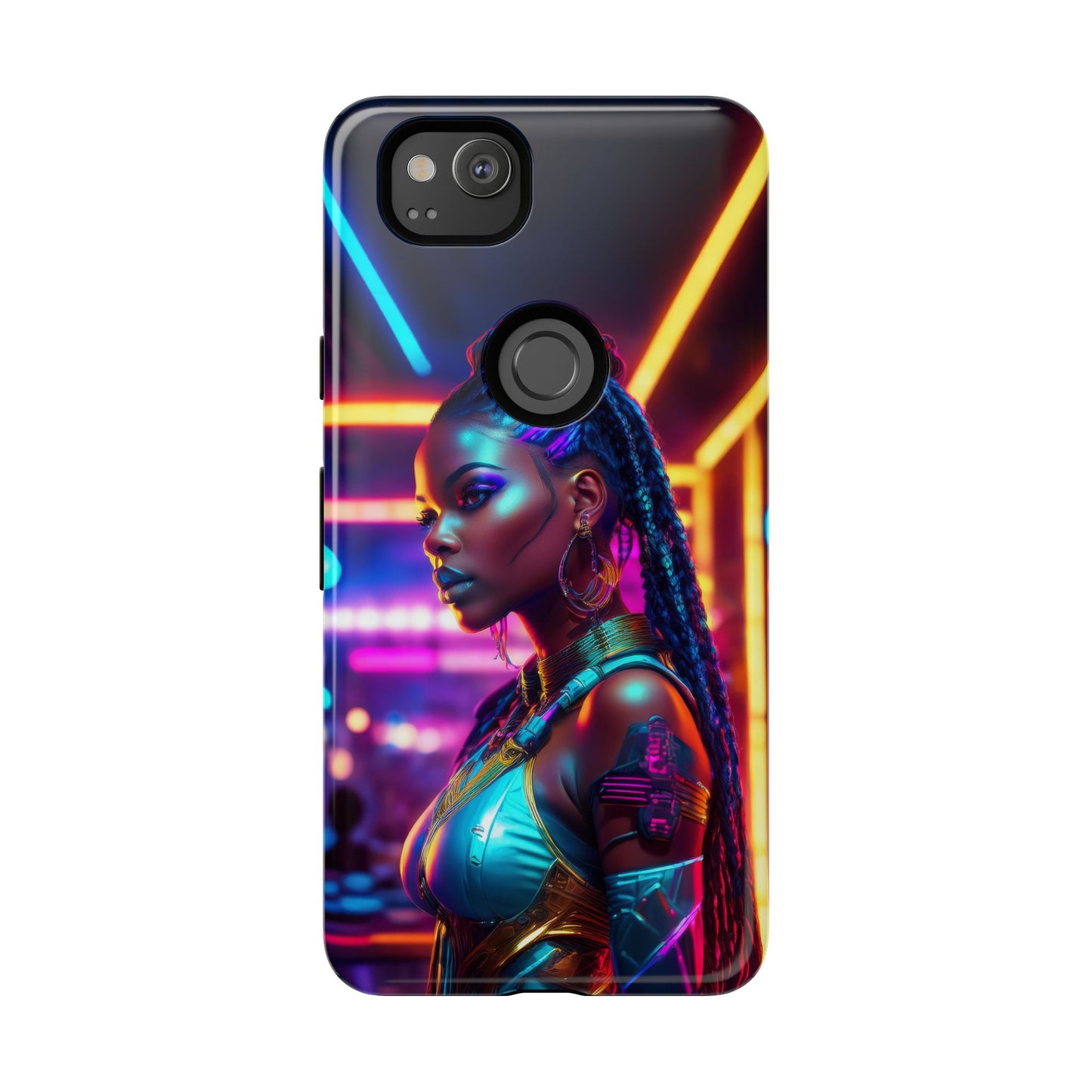 Futuristic Cyberpunk Female Cell Phone Case 006