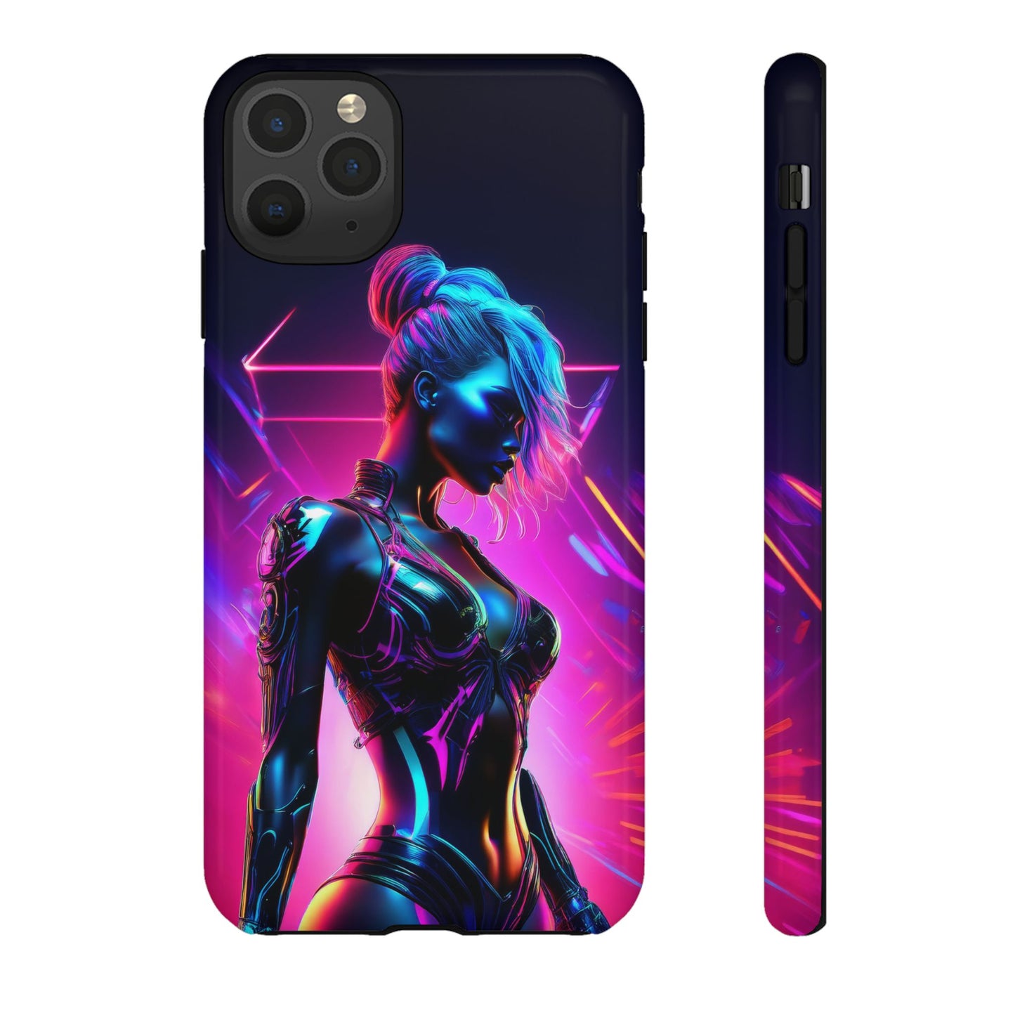 Futuristic Cyberpunk Female Cell Phone Case 017