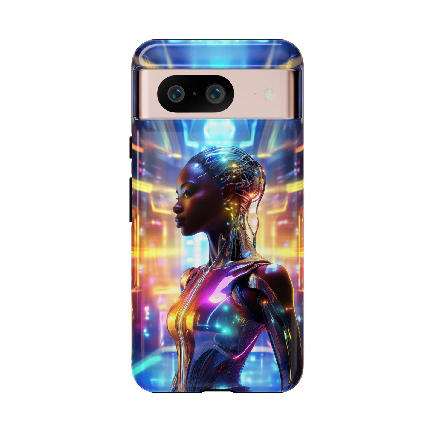 Futuristic Human Android Hybrid Cell Phone Case 011