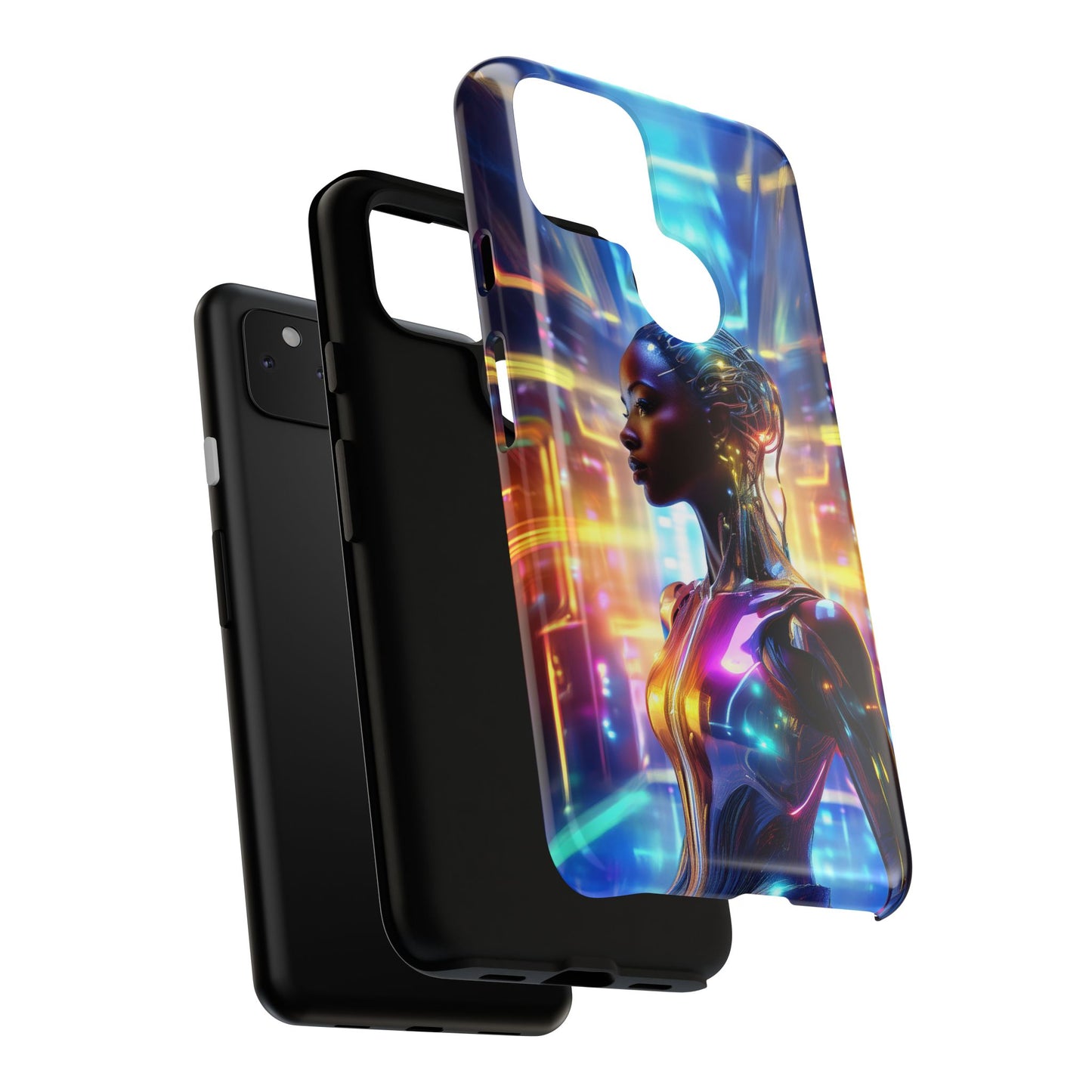 Futuristic Human Android Hybrid Cell Phone Case 011