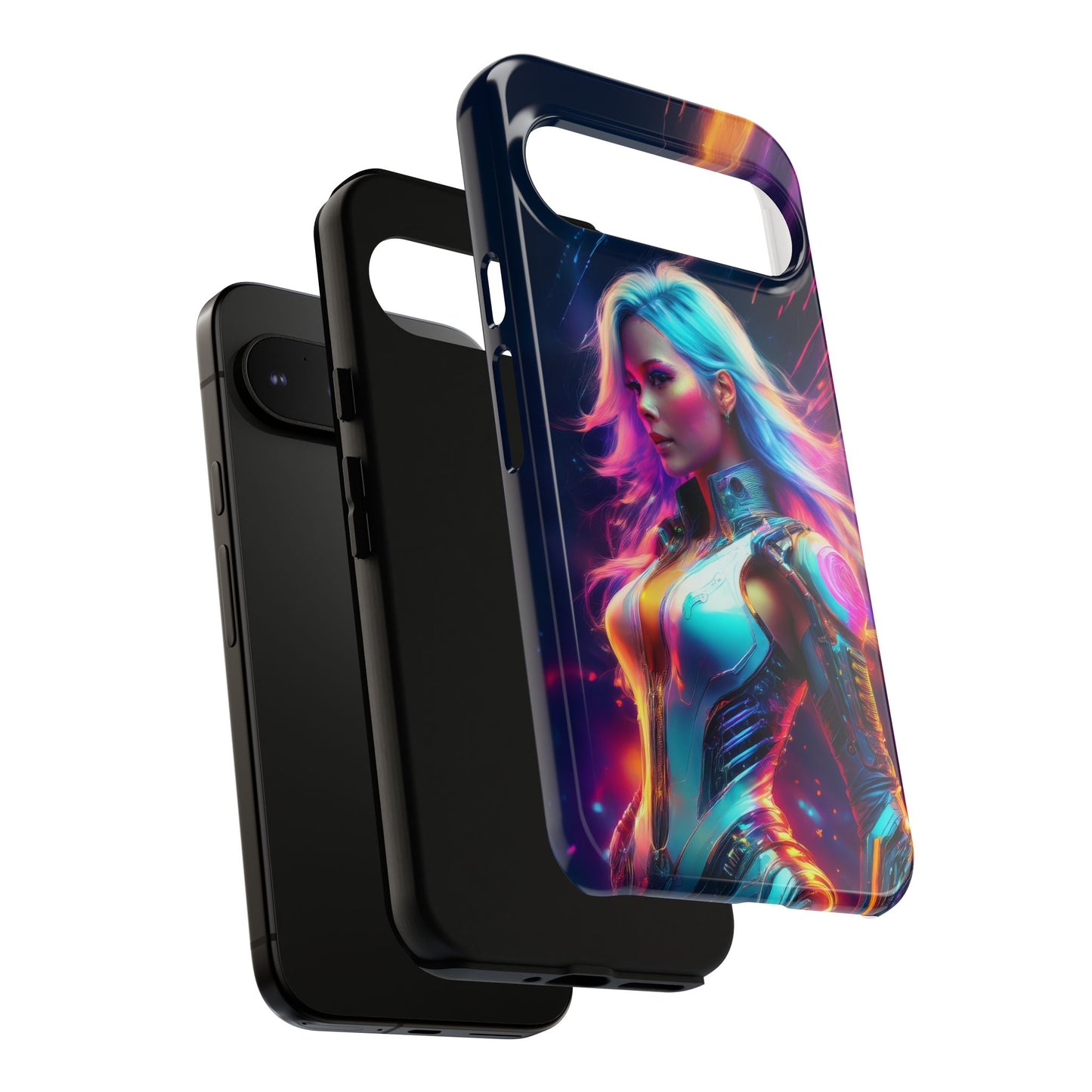 Futuristic Cyberpunk Female Cell Phone Case 012