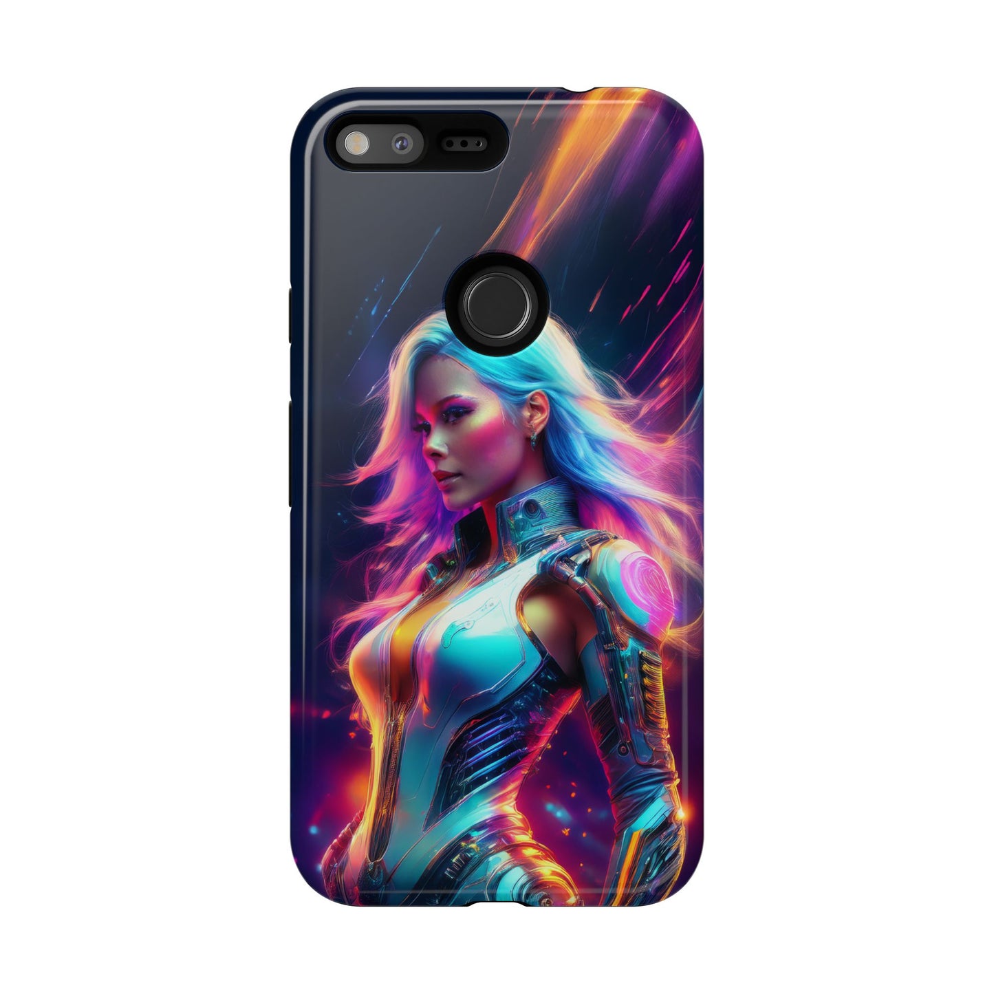 Futuristic Cyberpunk Female Cell Phone Case 012