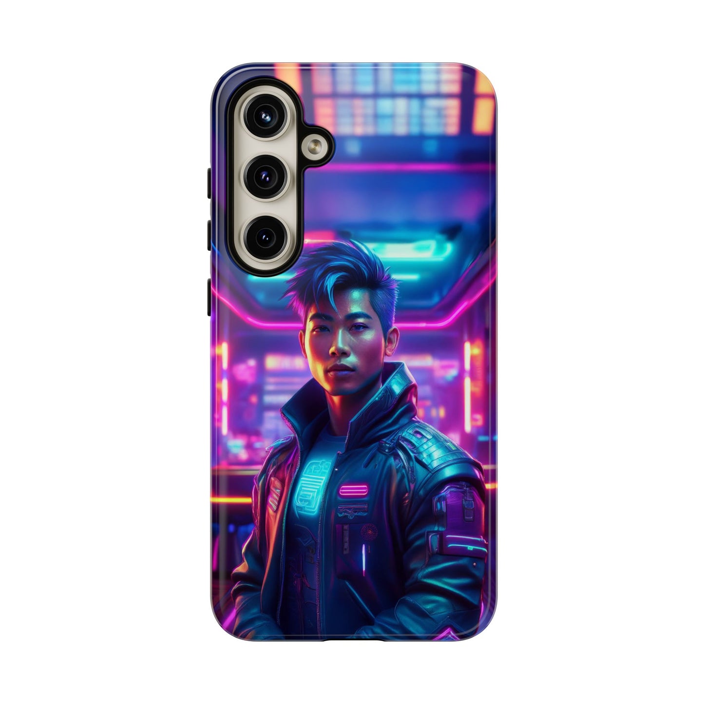 Futuristic Cyberpunk Male Cell Phone Case 012