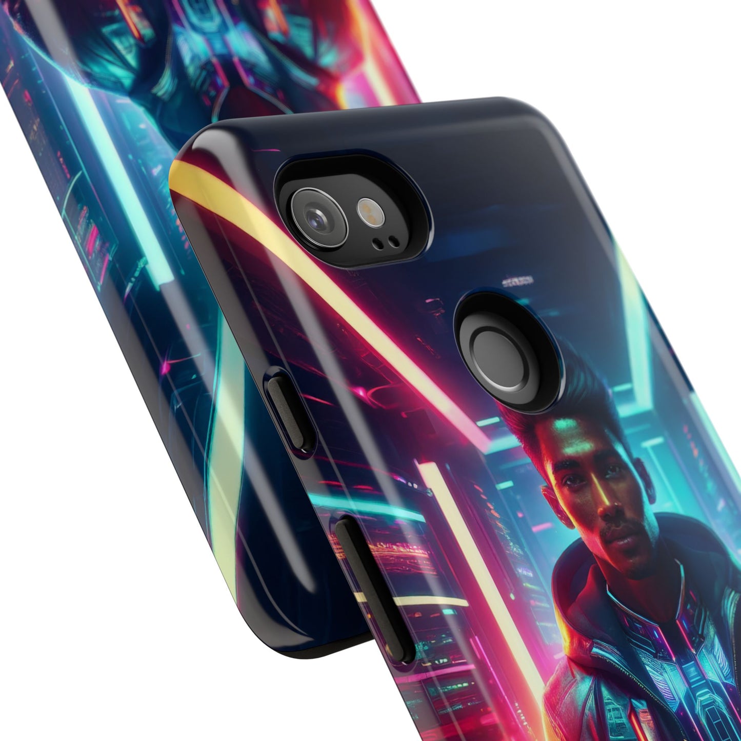 Futuristic Cyberpunk Male Cell Phone Case 001