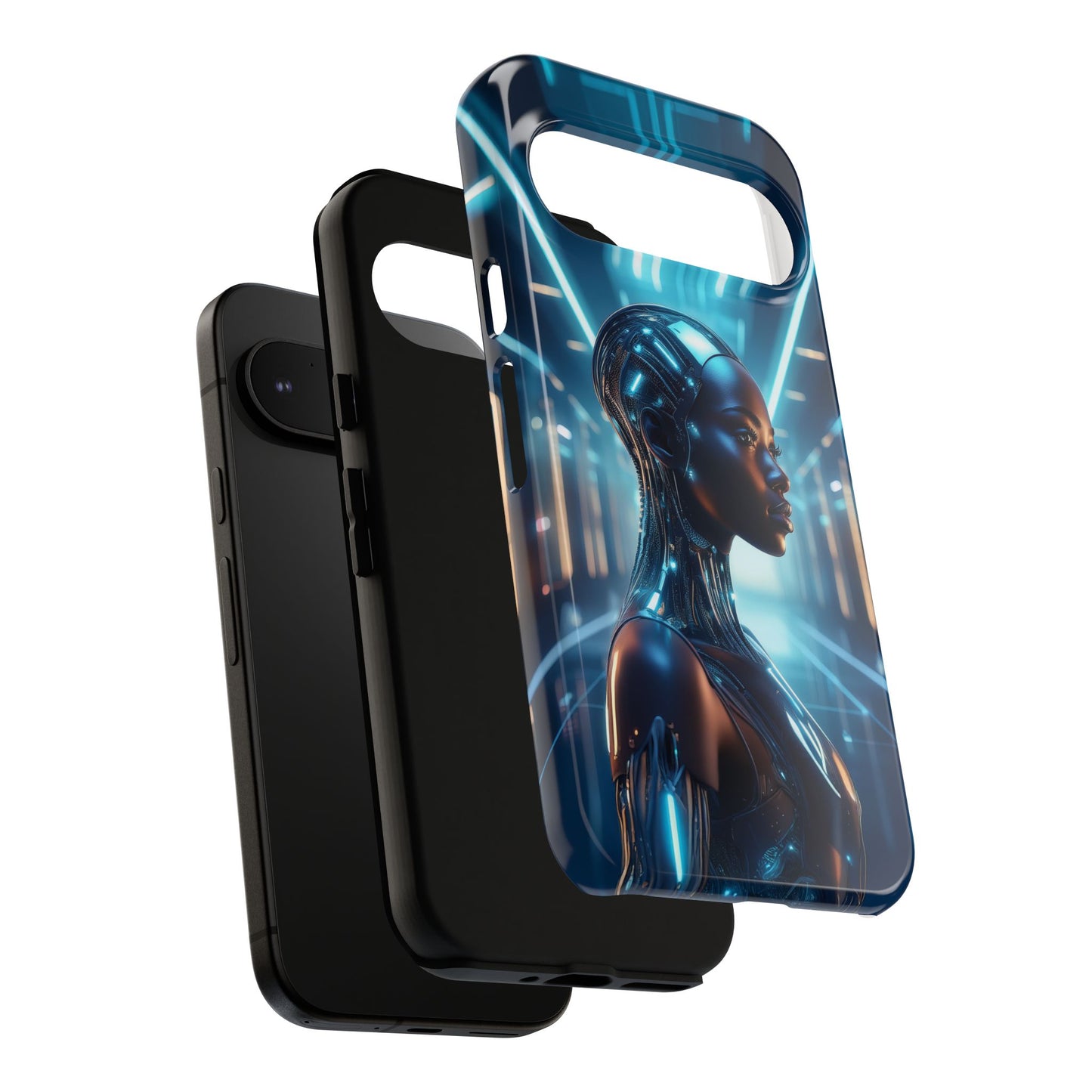 Futuristic Human Android Hybrid Cell Phone Case 003