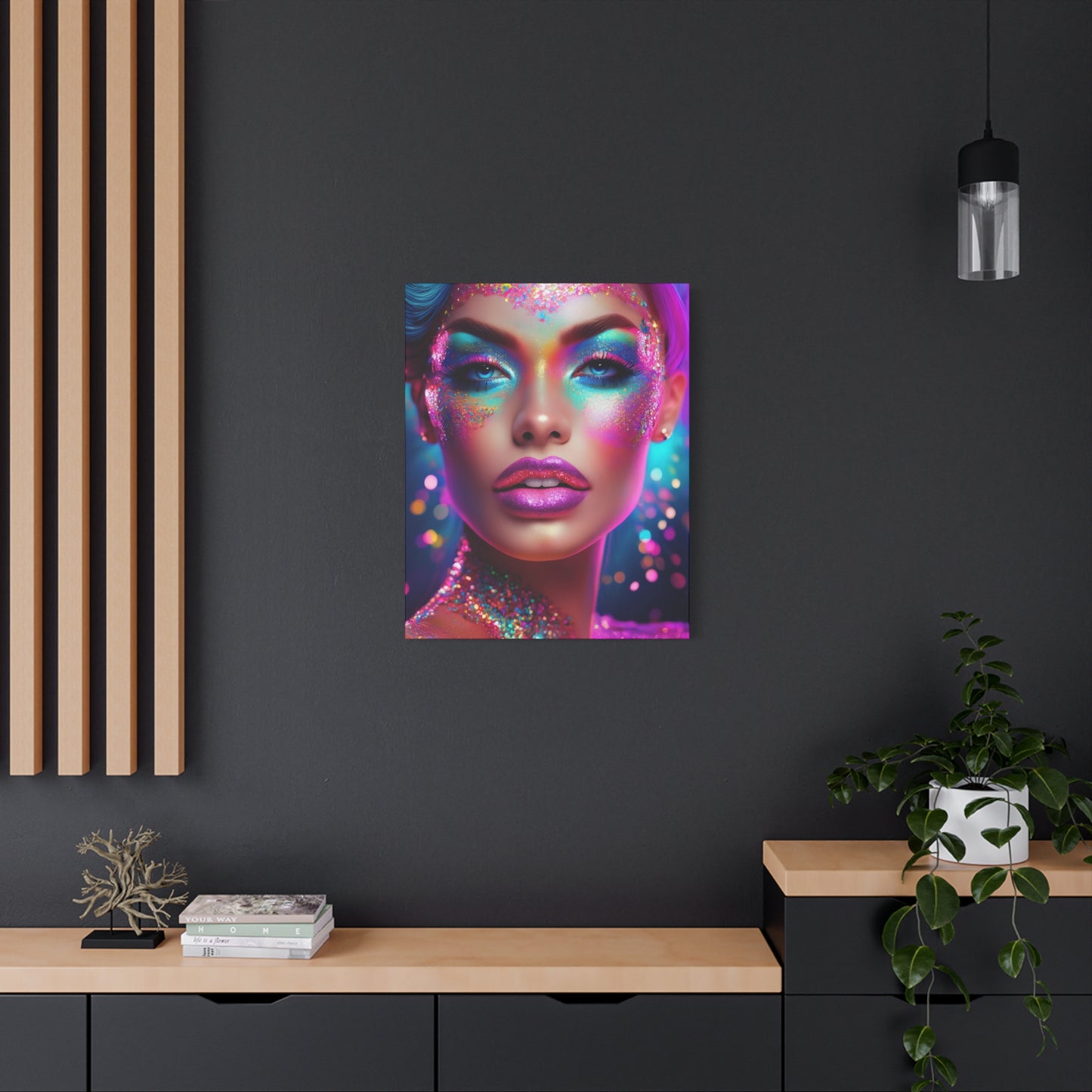 Glitter Love 008- Canvas Print – Vibrant Wall Decor