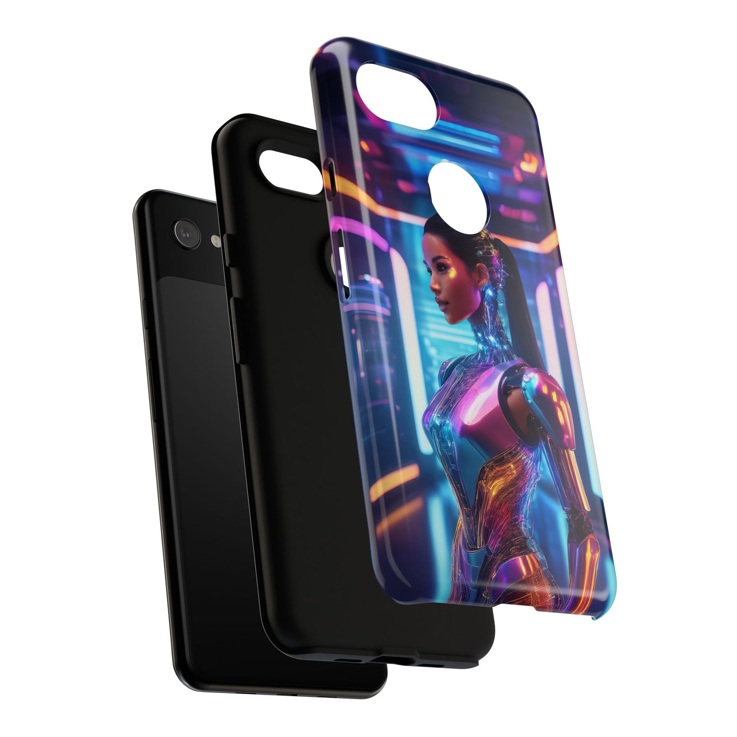 Futuristic Human Android Hybrid Cell Phone Case 016