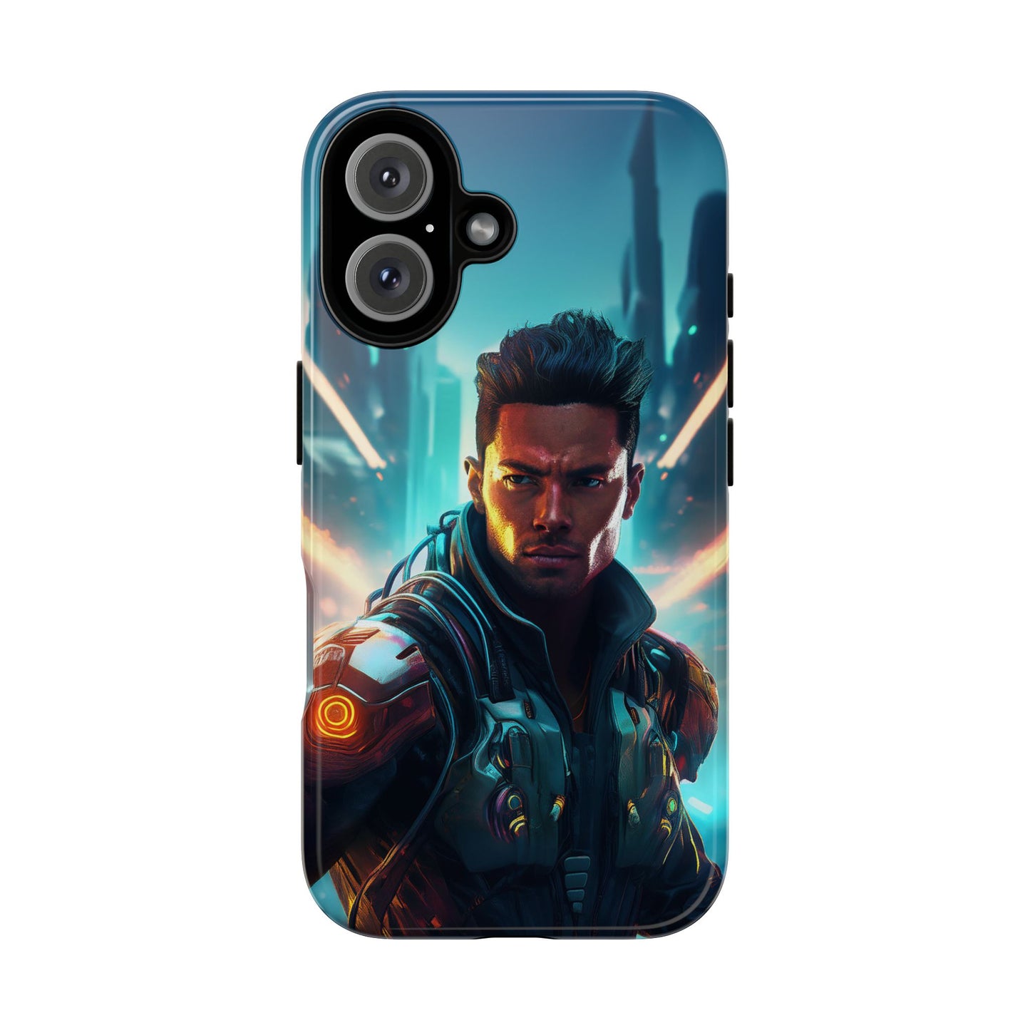 Futuristic Cyberpunk Male Cell Phone Case 015