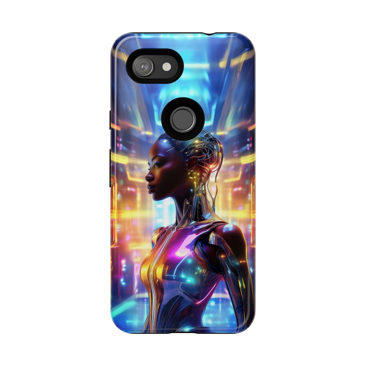 Futuristic Human Android Hybrid Cell Phone Case 011