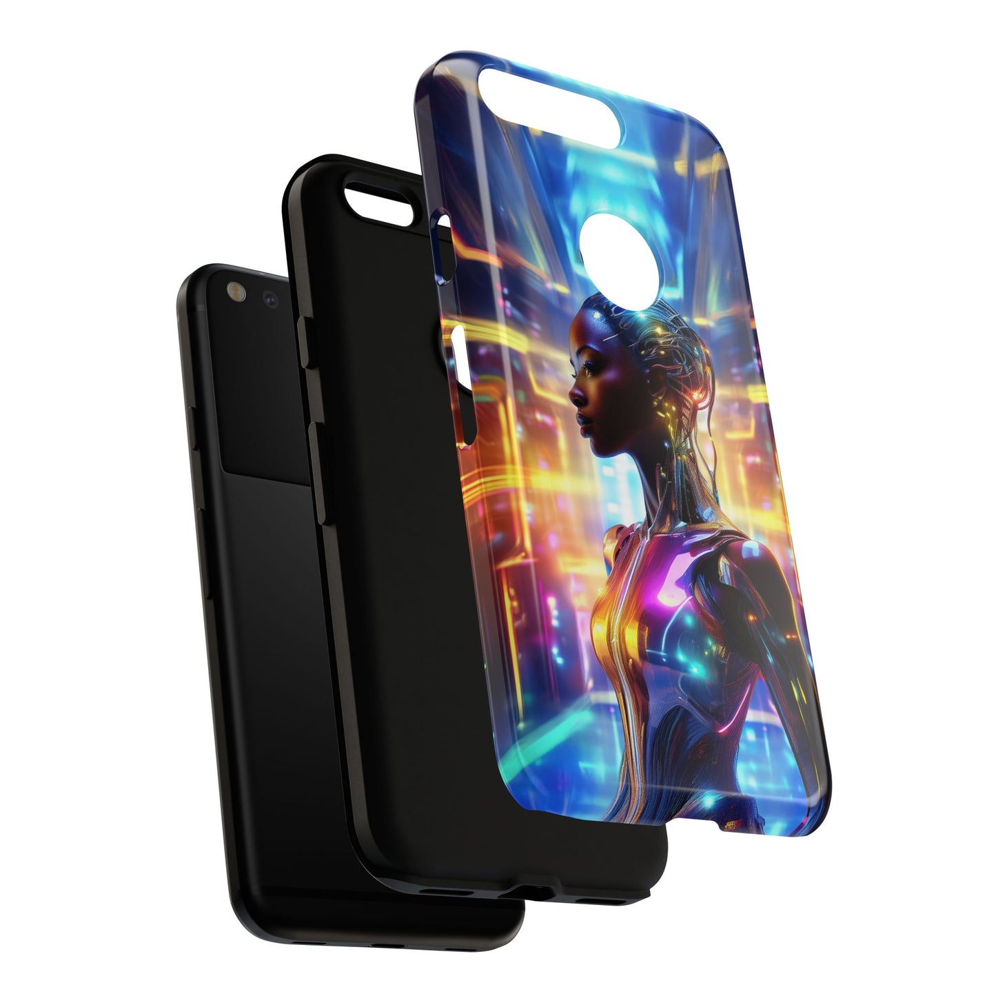 Futuristic Human Android Hybrid Cell Phone Case 011