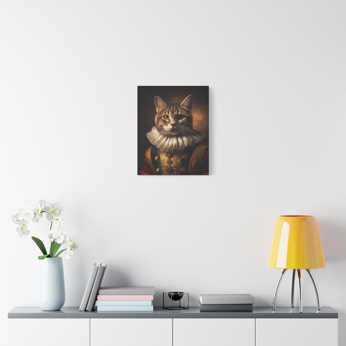 His Royal Feline Highness: The Duke of Purrington Canvas Art | Stretched Matte Wall Decor