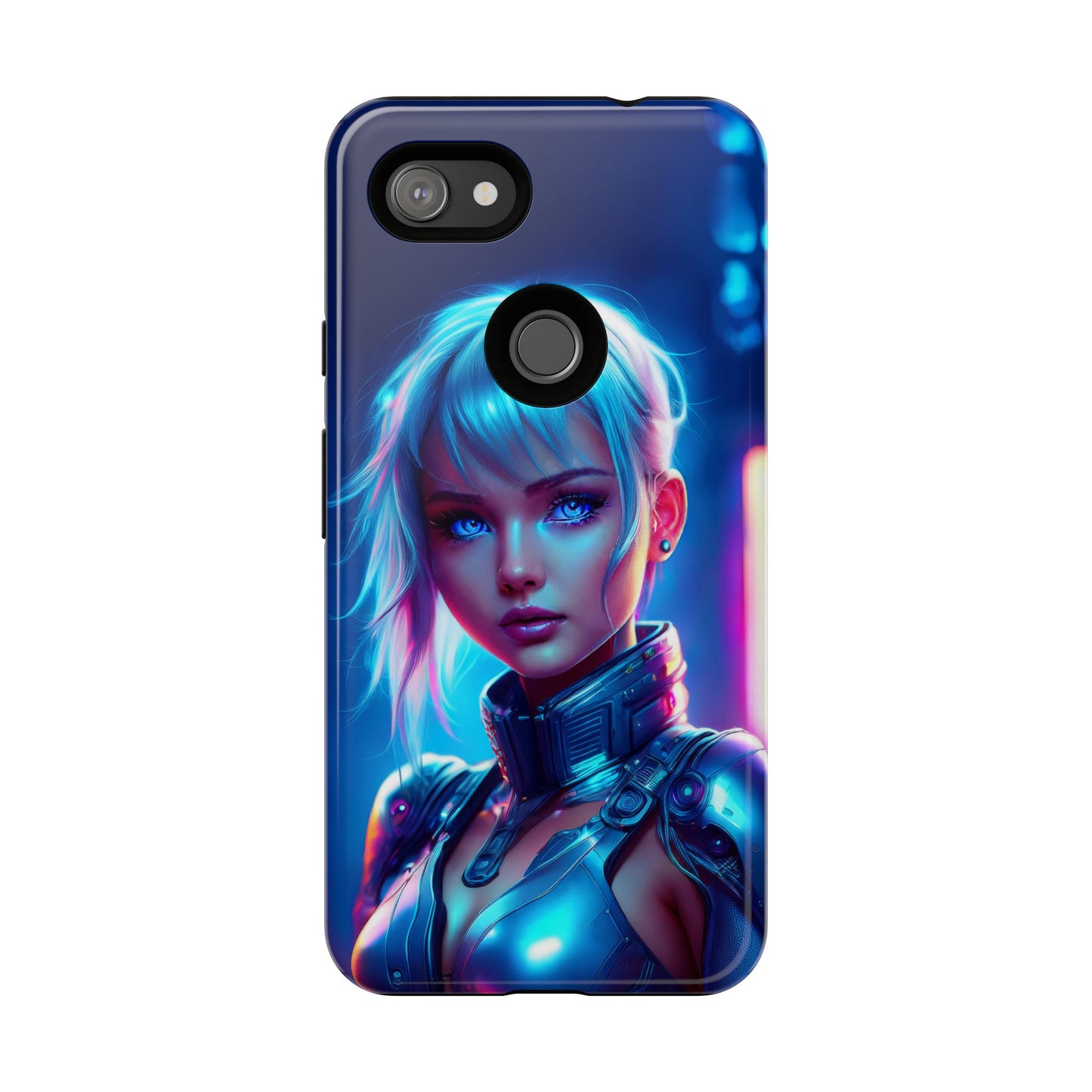 Futuristic Cyberpunk Female Cell Phone Case 013