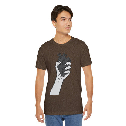 Broken Heart Graphic Tee Dark Theme – Emotional Vector Design for the Heartbroken and Strong