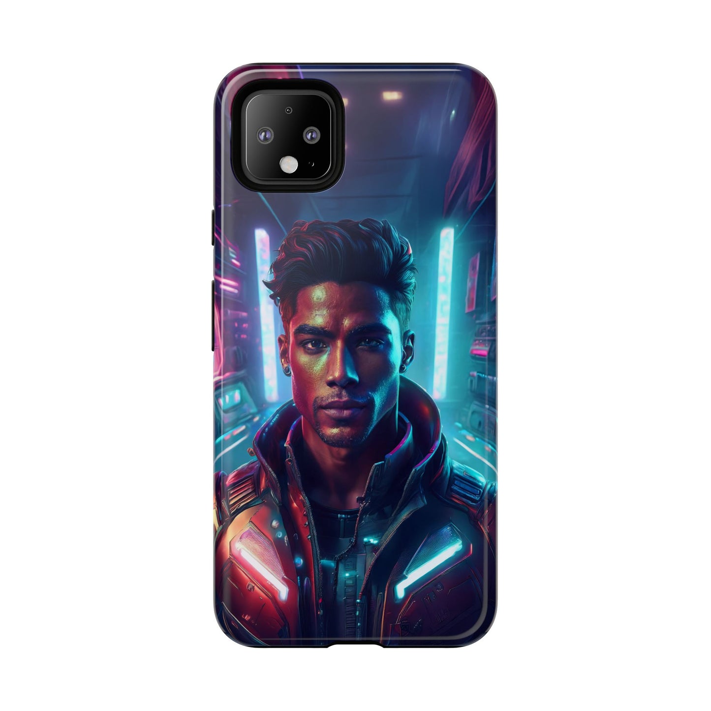 Futuristic Cyberpunk Male Cell Phone Case 007