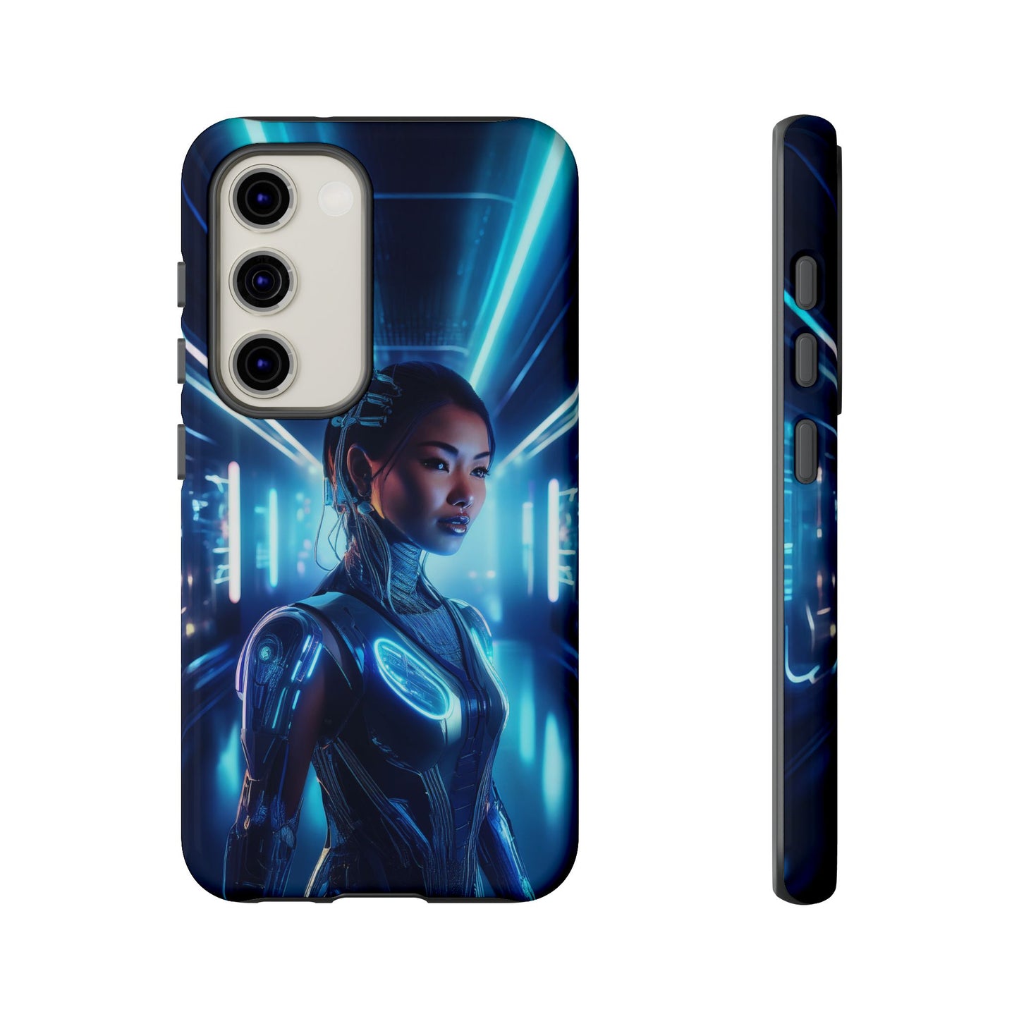 Futuristic Human Android Hybrid Cell Phone Case 004