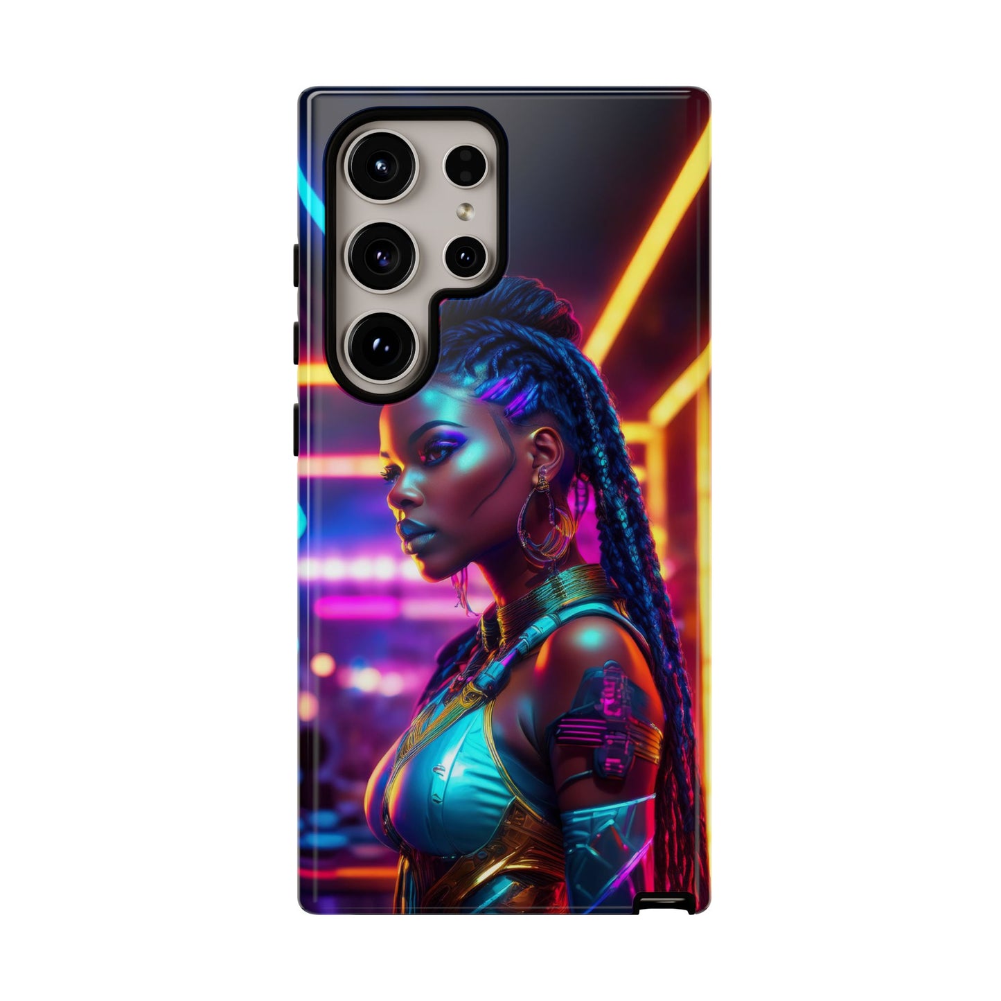 Futuristic Cyberpunk Female Cell Phone Case 006