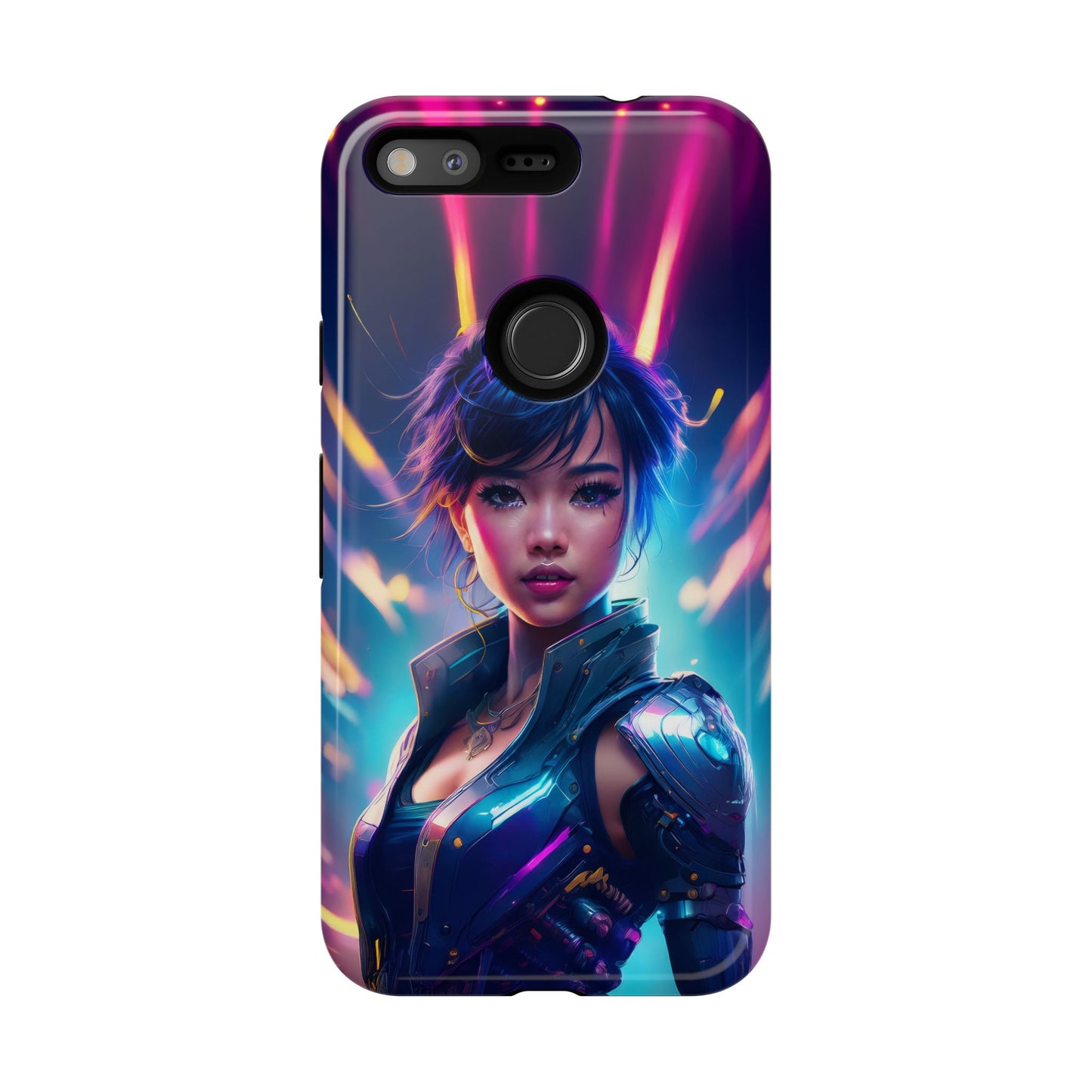 Futuristic Cyberpunk Female Cell Phone Case 024