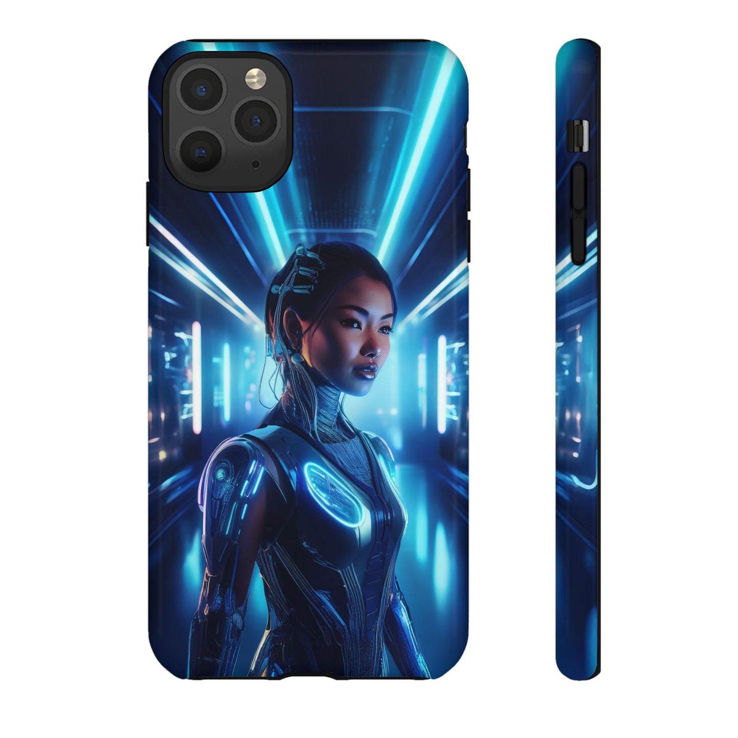 Futuristic Human Android Hybrid Cell Phone Case 004