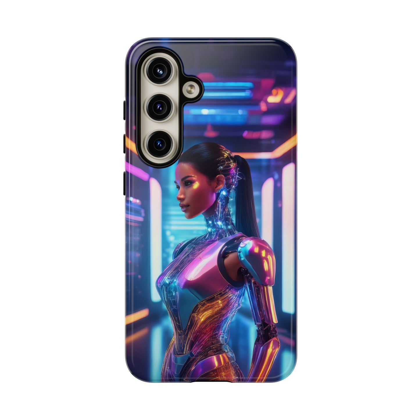 Futuristic Human Android Hybrid Cell Phone Case 016