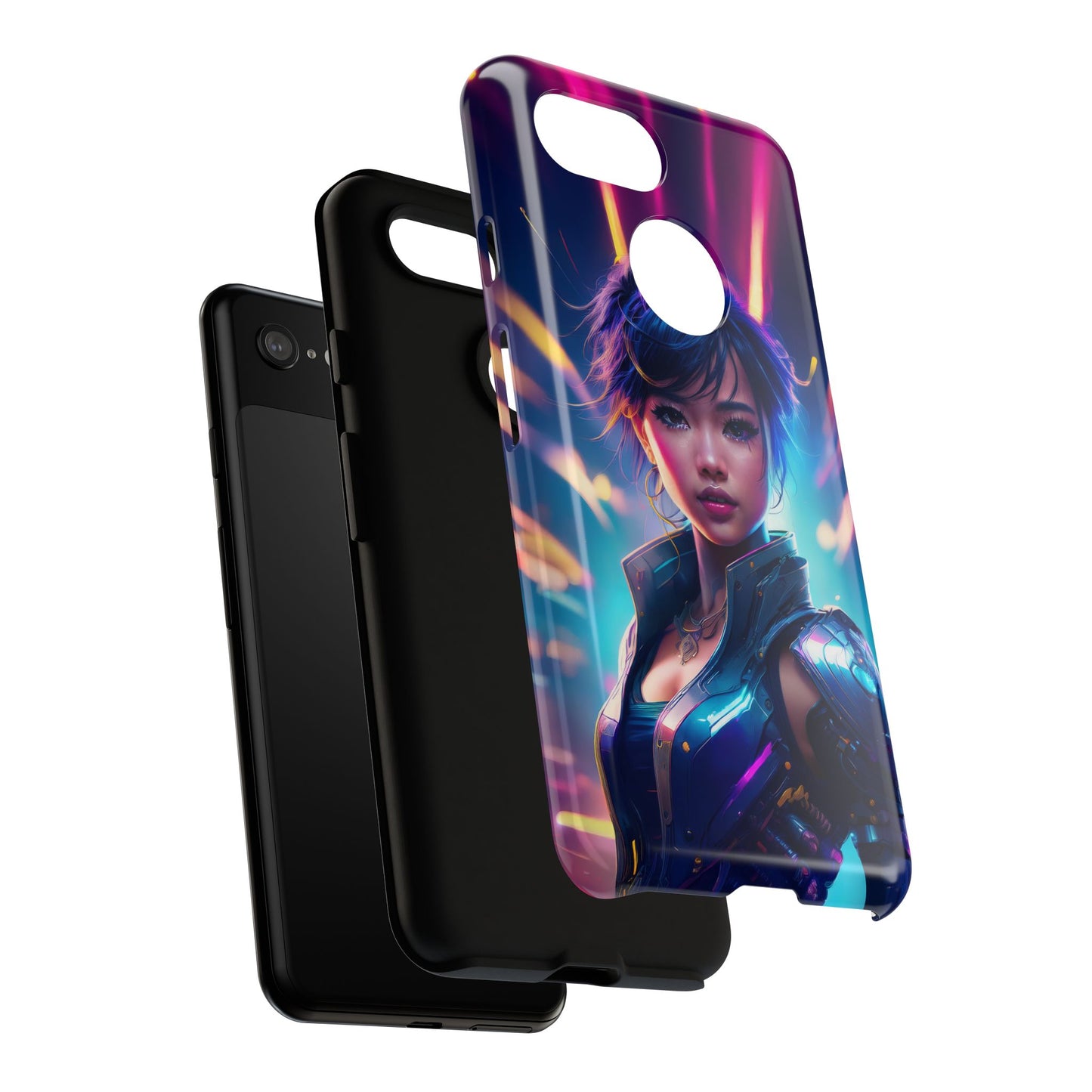 Futuristic Cyberpunk Female Cell Phone Case 024