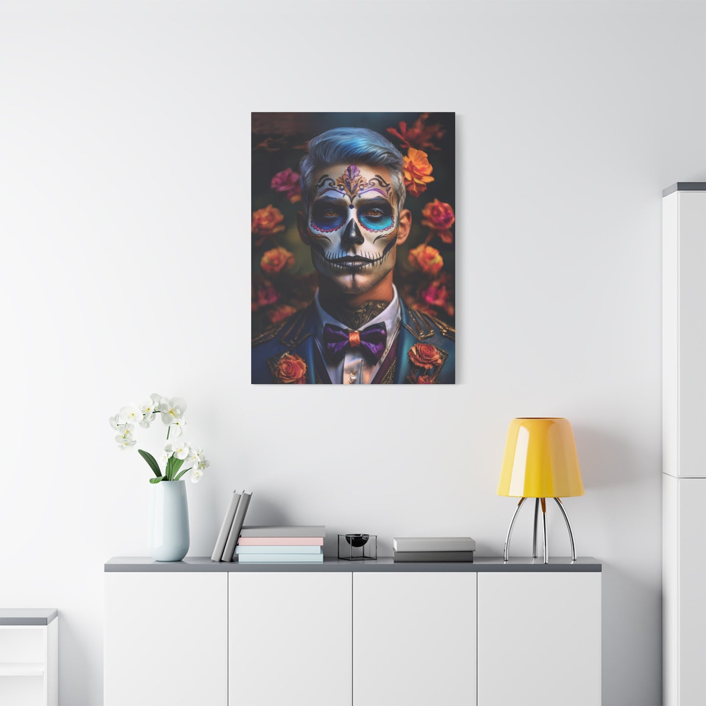 Dia de los Muertos Canvas Art | Day of the Dead - Stretched Matte Wall Decor 001