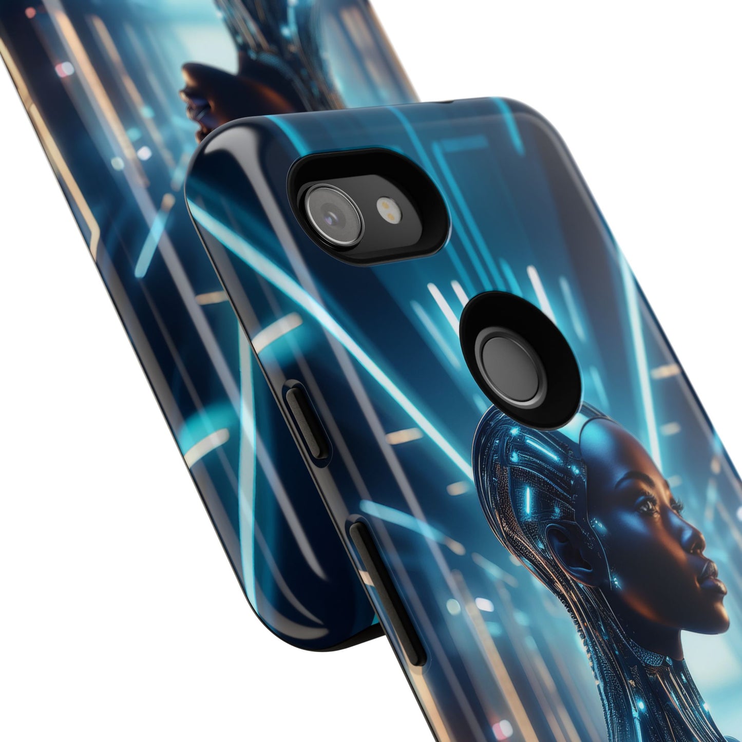 Futuristic Human Android Hybrid Cell Phone Case 003