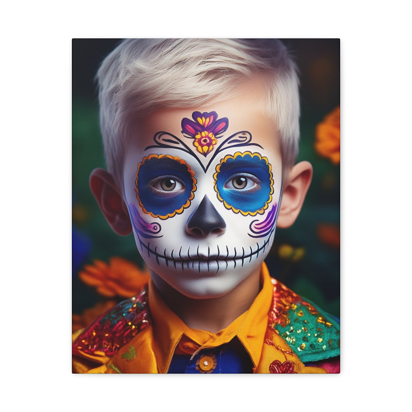 Dia de los Muertos Canvas Art | Day of the Dead - Stretched Matte Wall Decor 015