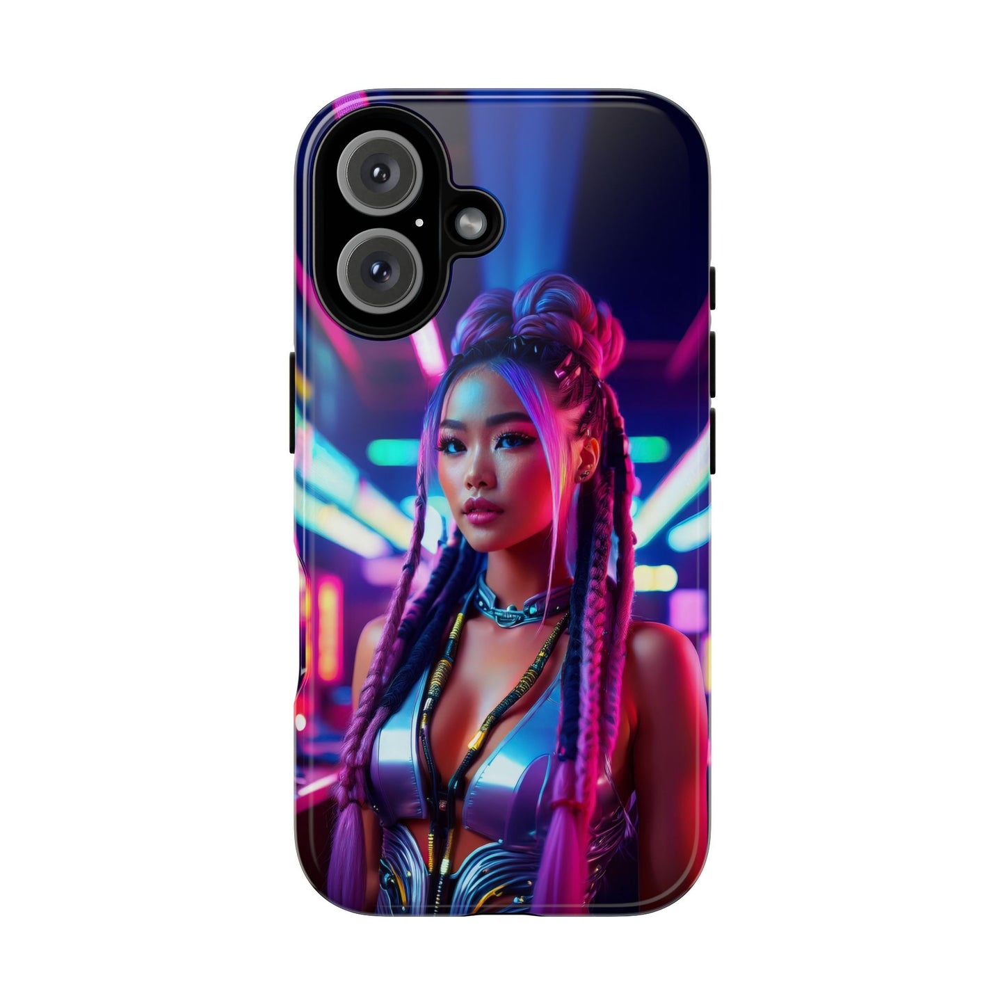 Futuristic Cyberpunk Female Cell Phone Case 008