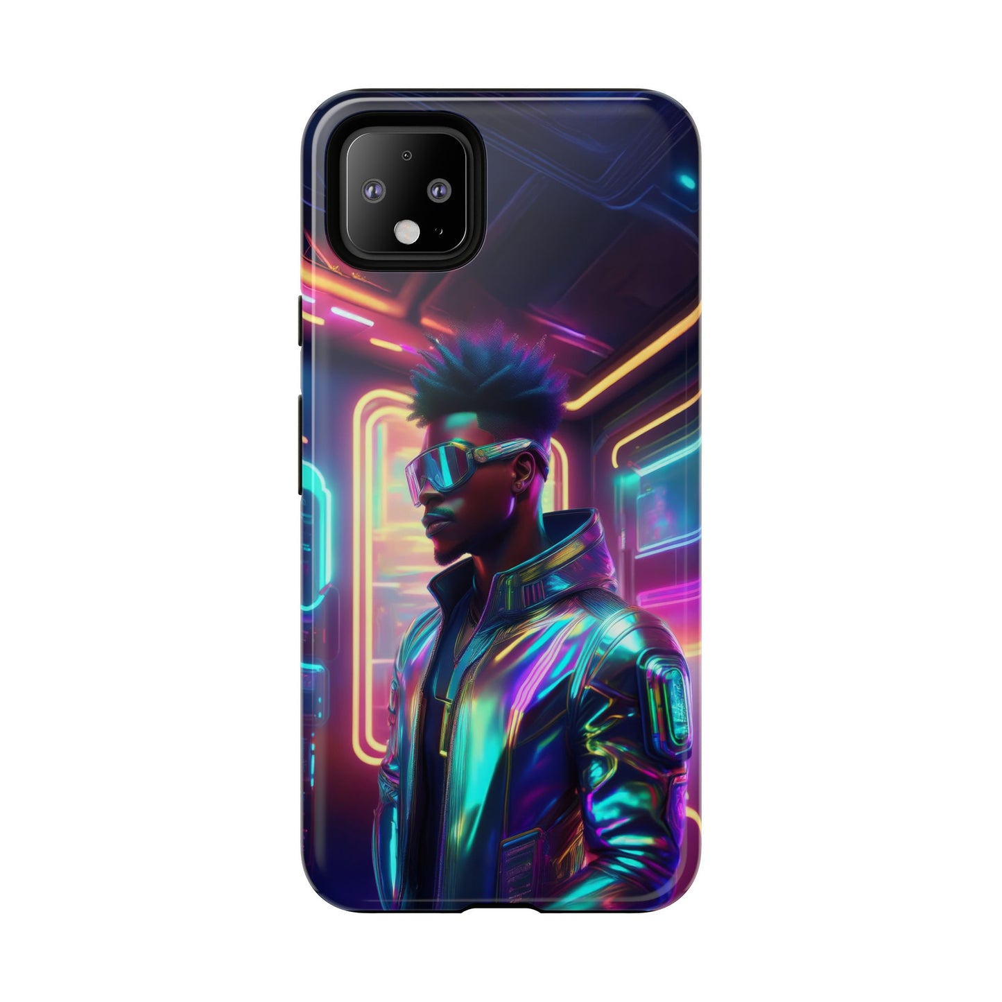 Futuristic Cyberpunk Male Cell Phone Case 004