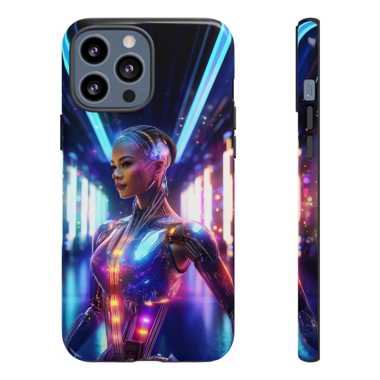 Futuristic Human Android Hybrid Cell Phone Case 010