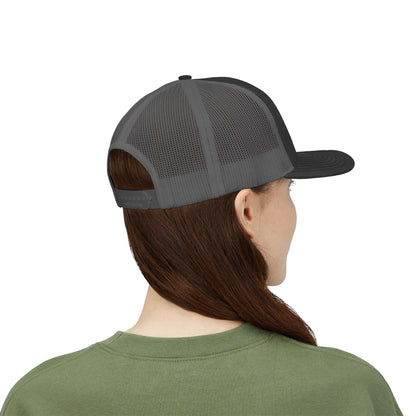 FERAL Embroidered Trucker Hat – Bold Statement Baseball Hat with Wild Energy Font for Rebels, Misfits, and Chaos Enthusiasts