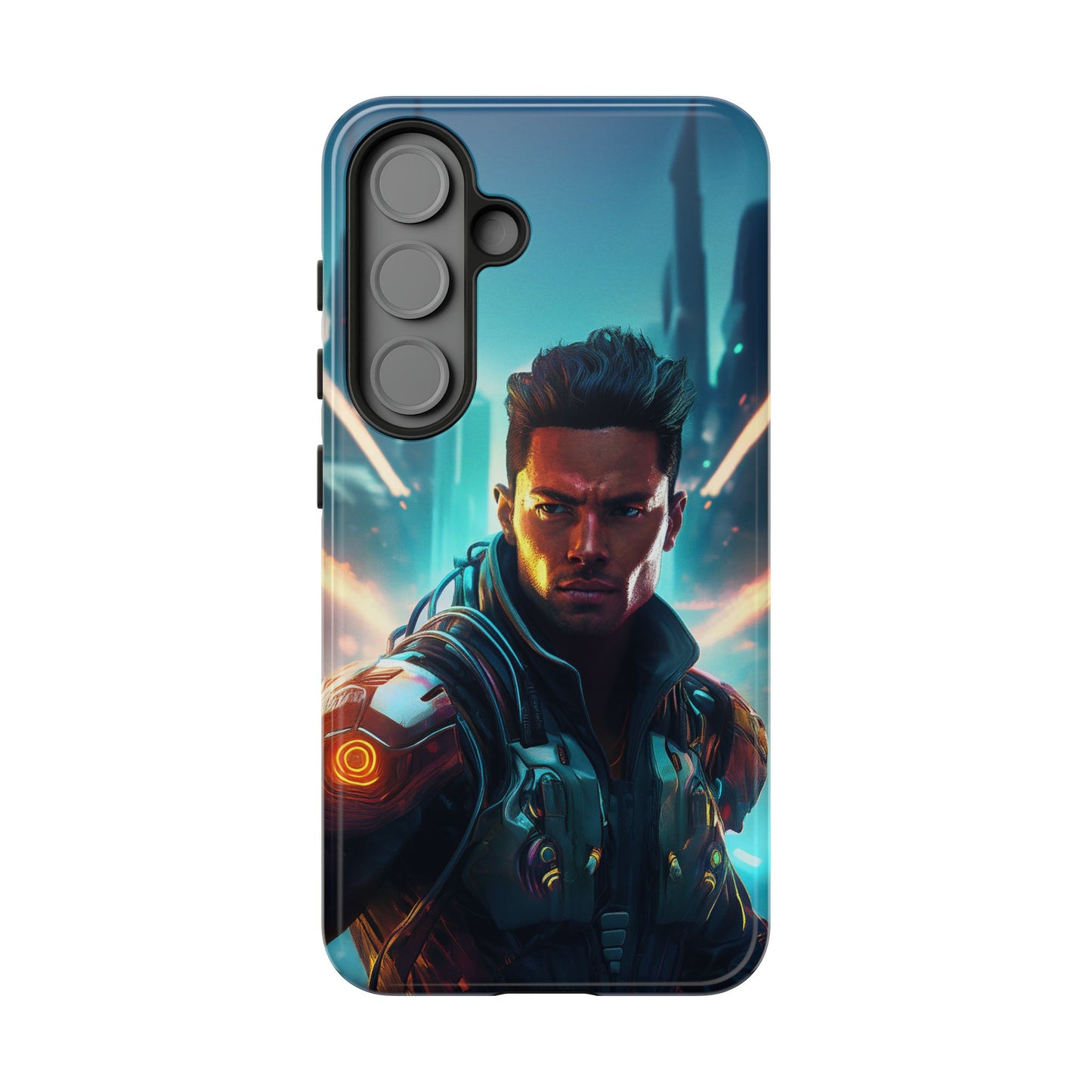 Futuristic Cyberpunk Male Cell Phone Case 015