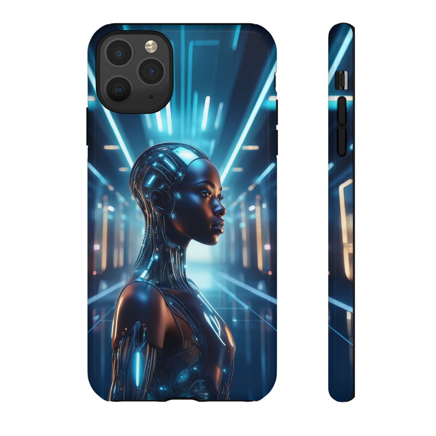 Futuristic Human Android Hybrid Cell Phone Case 003