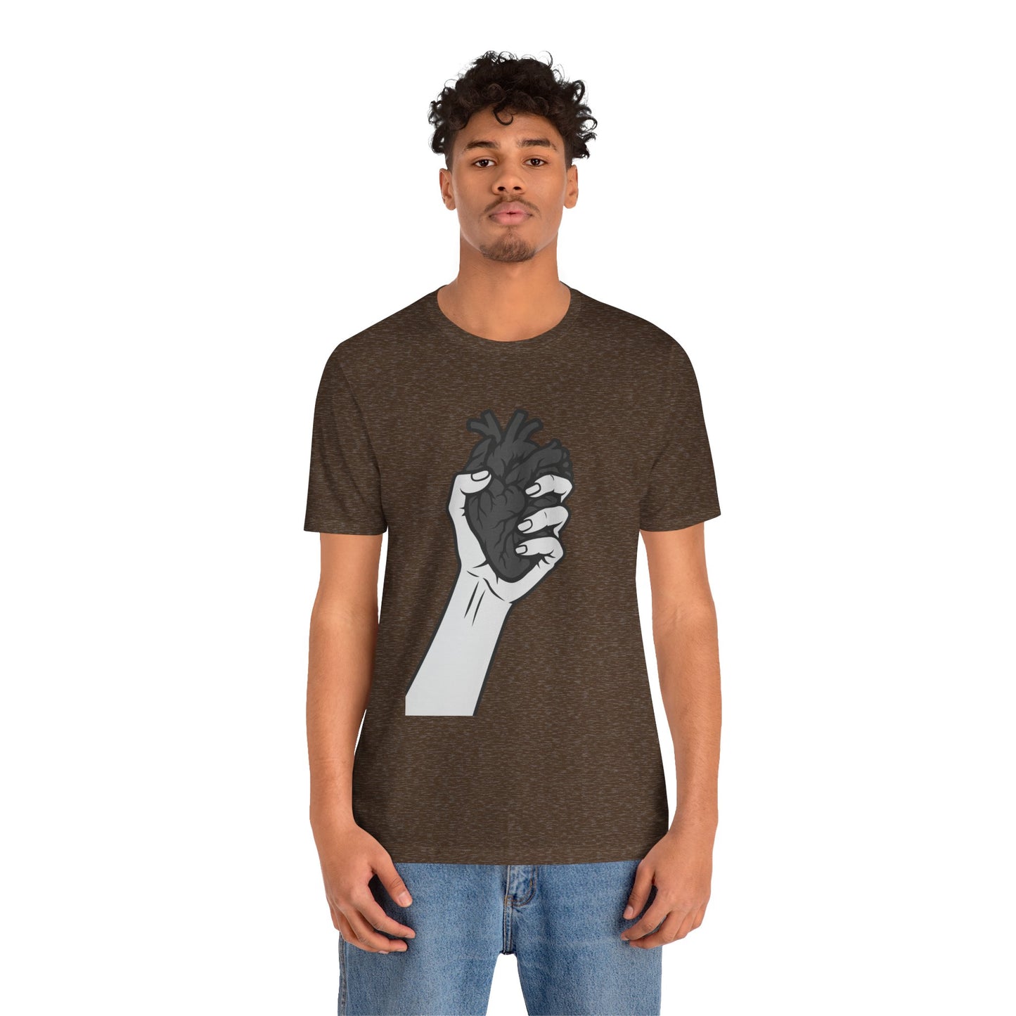 Broken Heart Graphic Tee Dark Theme – Emotional Vector Design for the Heartbroken and Strong