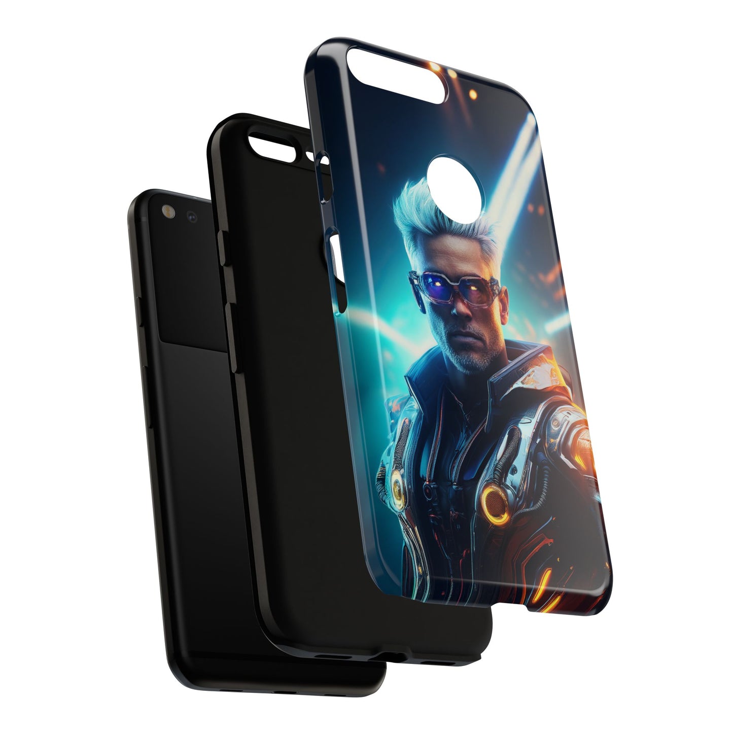 Futuristic Cyberpunk Male Cell Phone Case 013