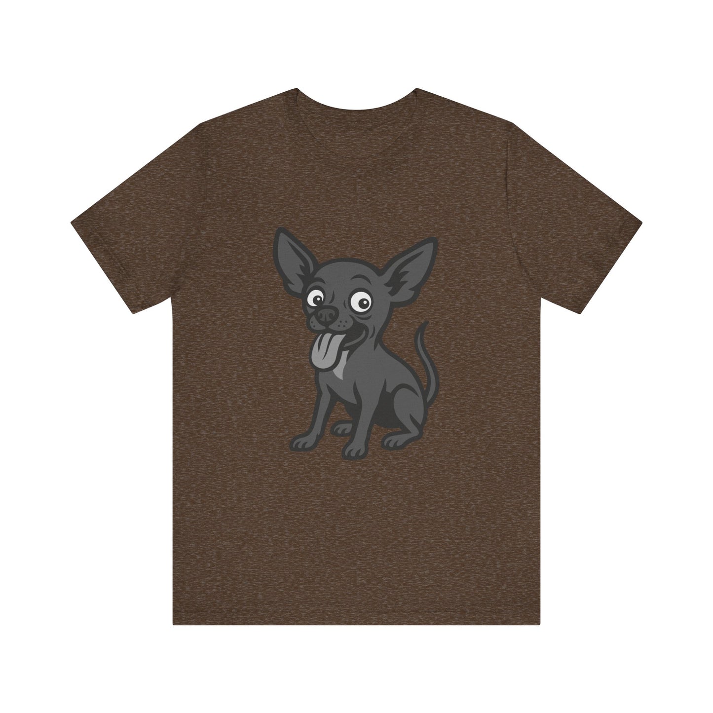 Crazy Chihuahua Graphic Tee Dark Theme – Funny Hyper Dog Vector Design for Bold Personalities