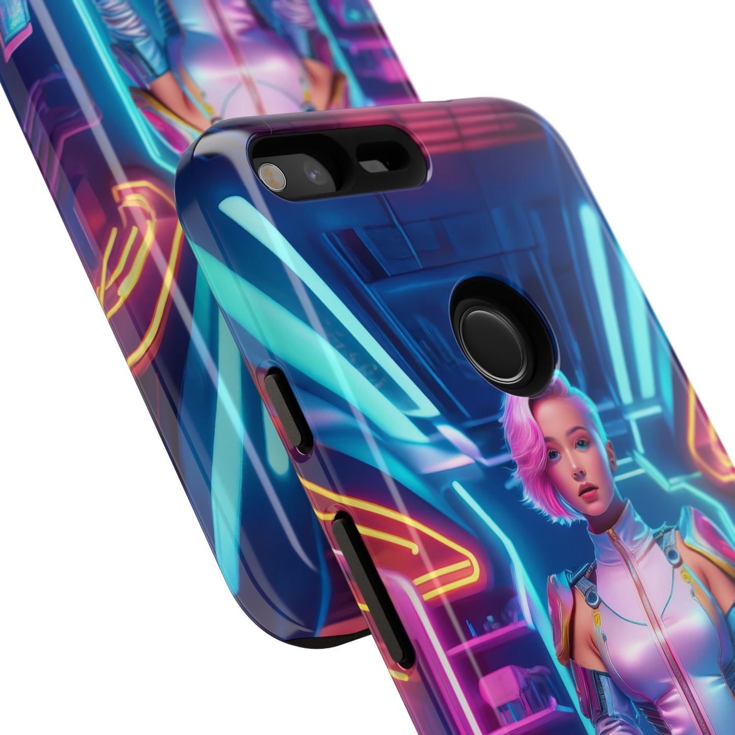 Futuristic Cyberpunk Female Cell Phone Case 002