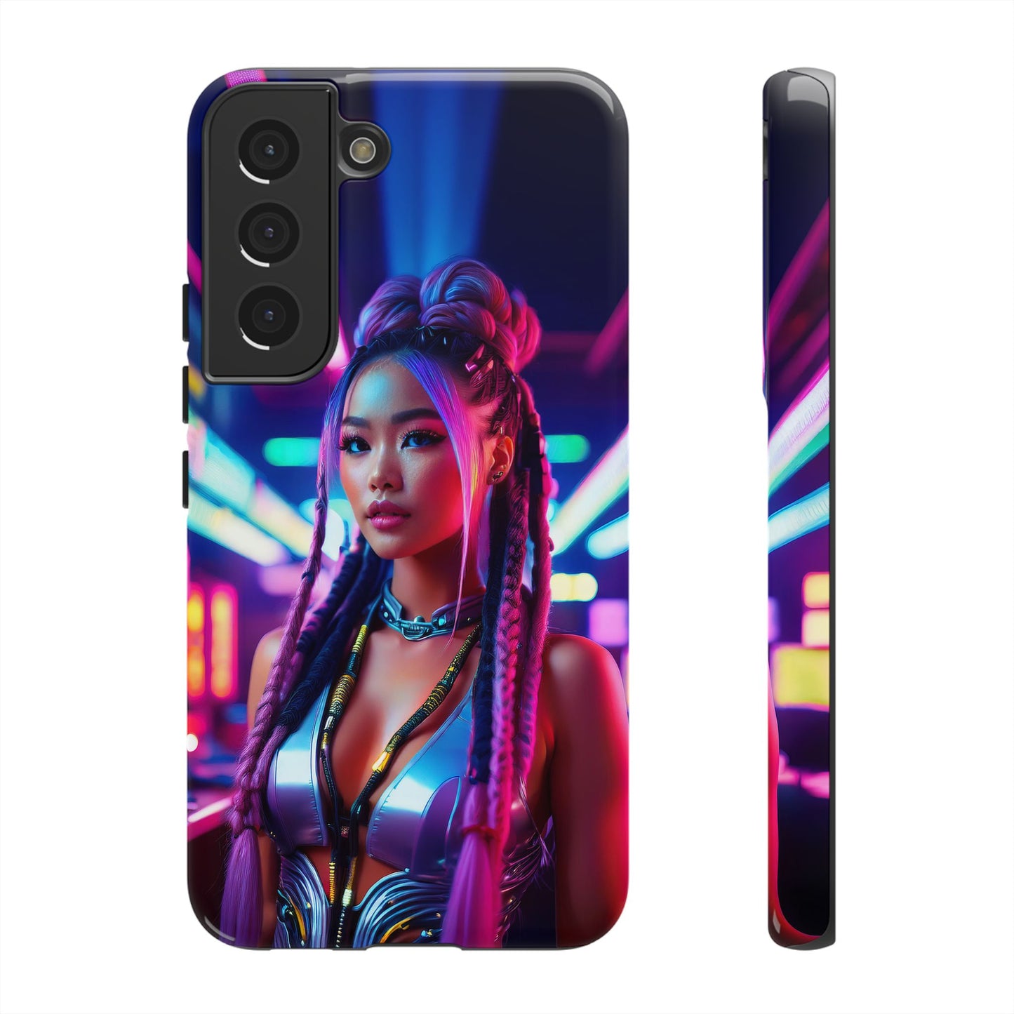 Futuristic Cyberpunk Female Cell Phone Case 008