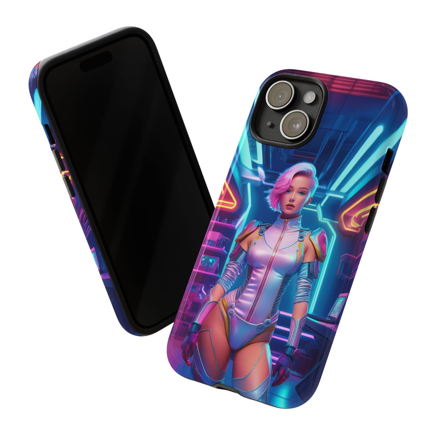 Futuristic Cyberpunk Female Cell Phone Case 002