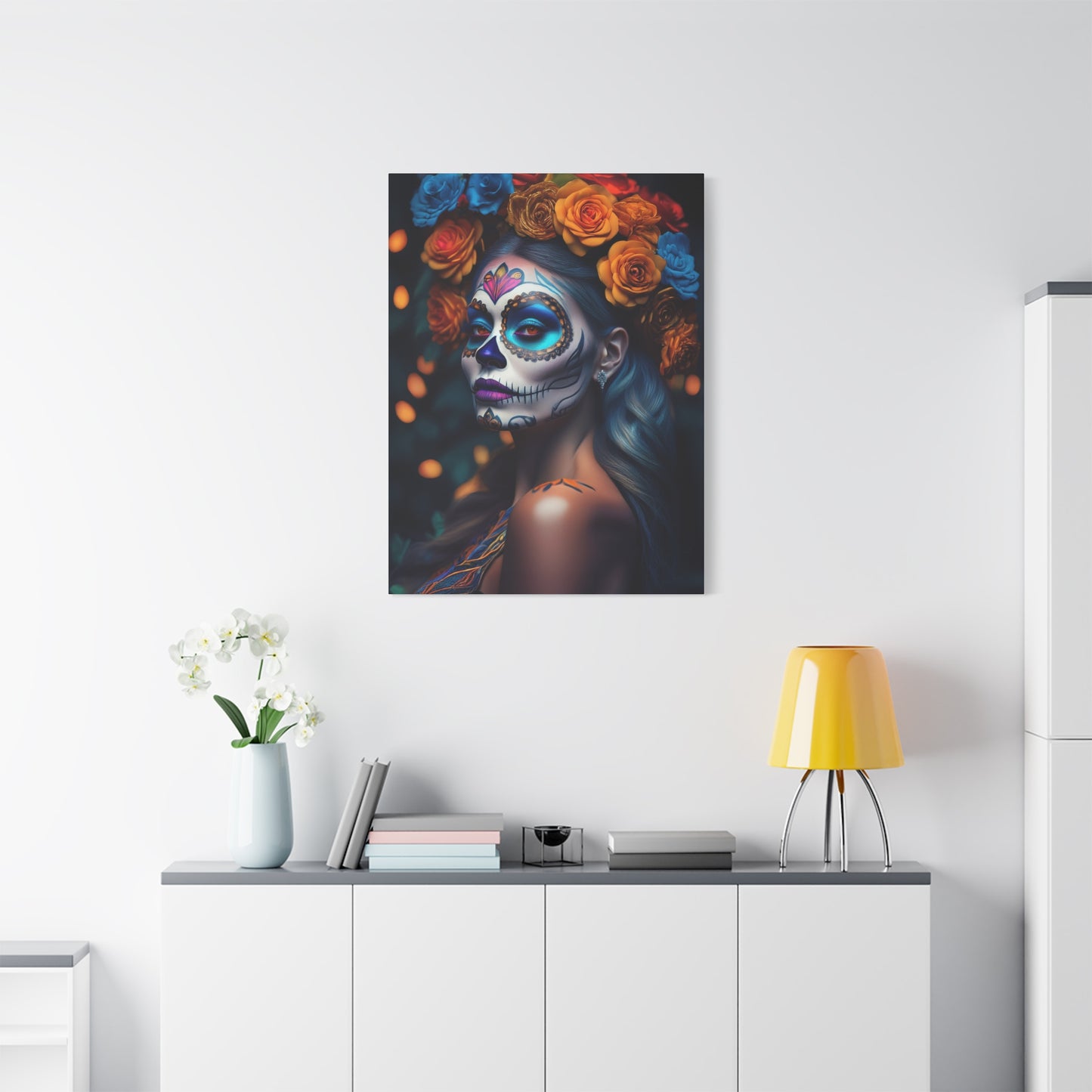 Dia de los Muertos Canvas Art | Day of the Dead - Stretched Matte Wall Decor 003