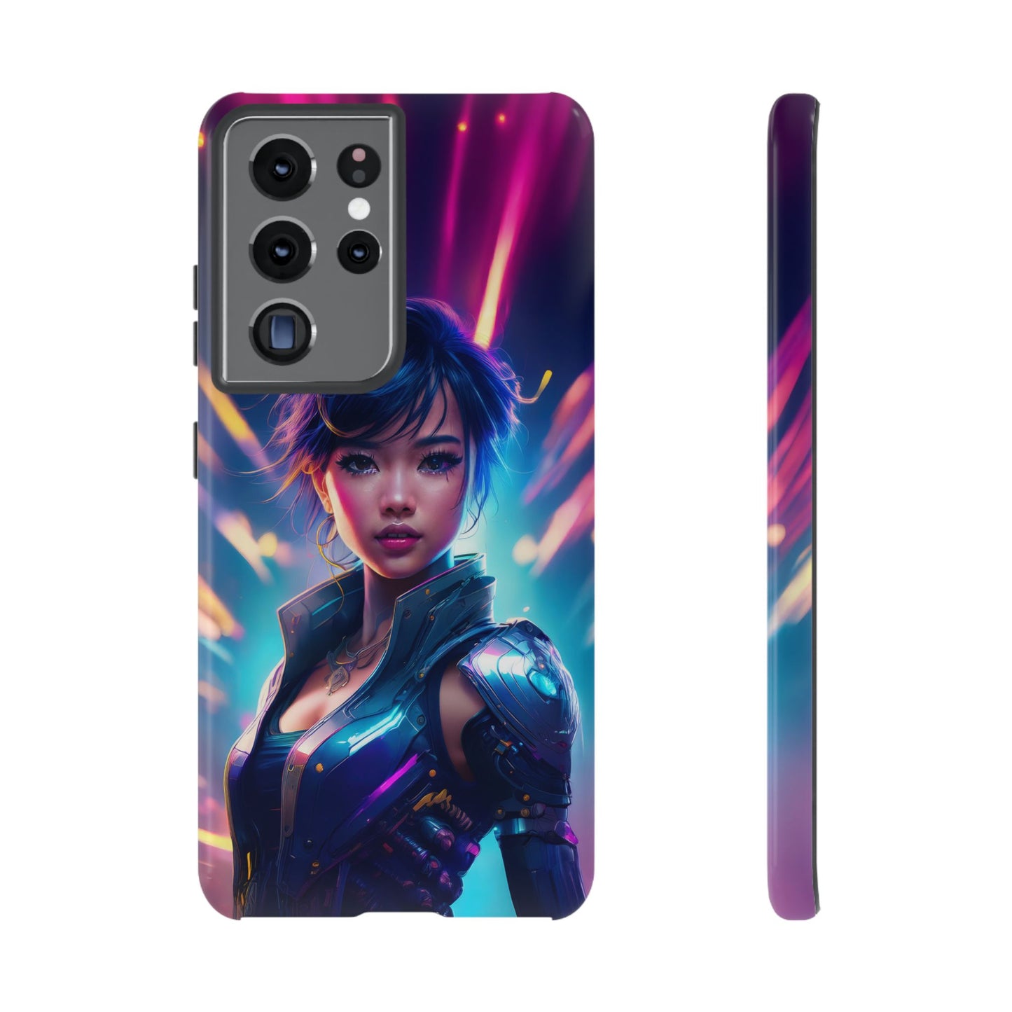 Futuristic Cyberpunk Female Cell Phone Case 024