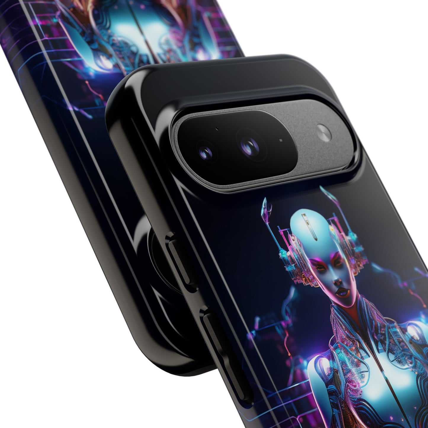 Futuristic Human Android Hybrid Cell Phone Case 001