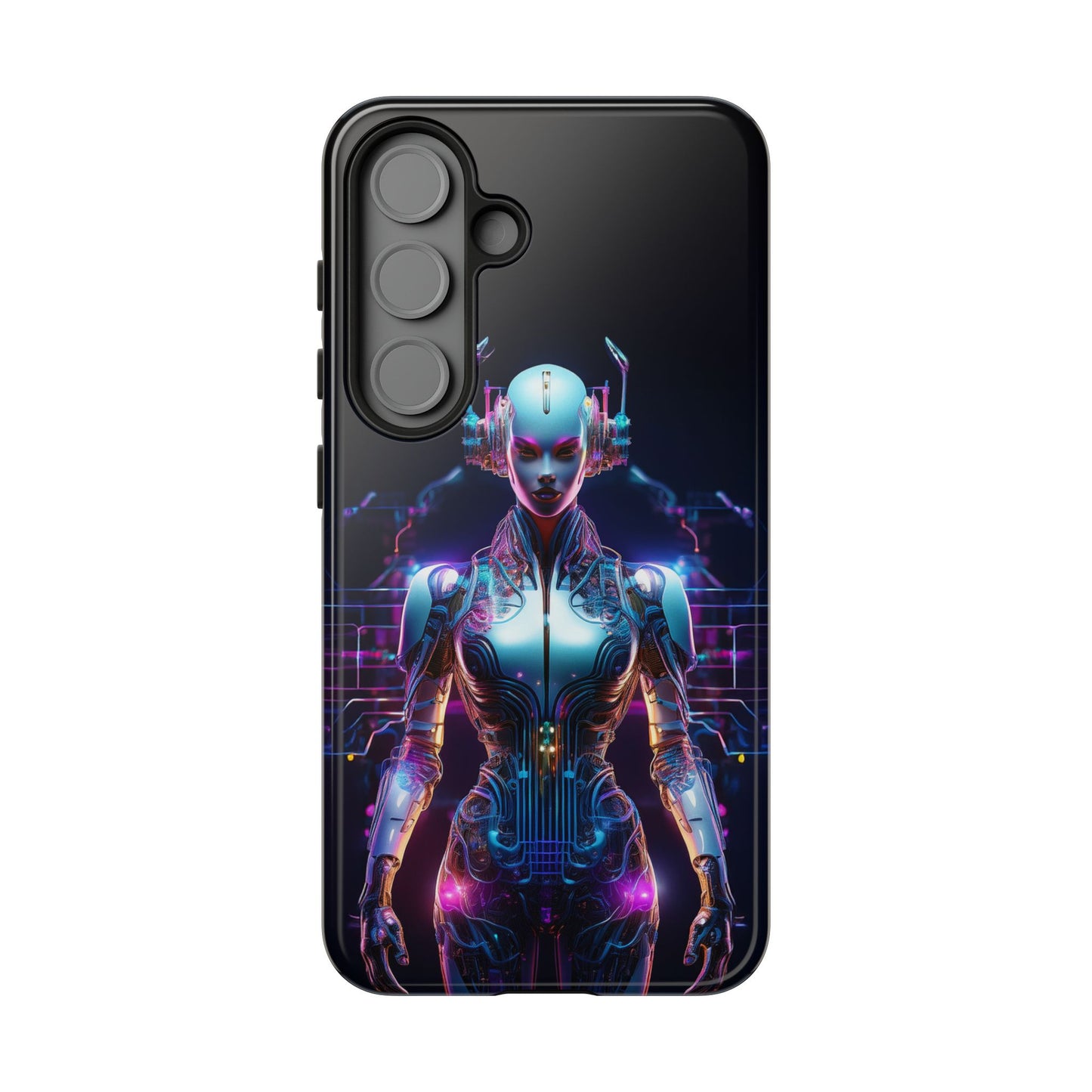 Futuristic Human Android Hybrid Cell Phone Case 001