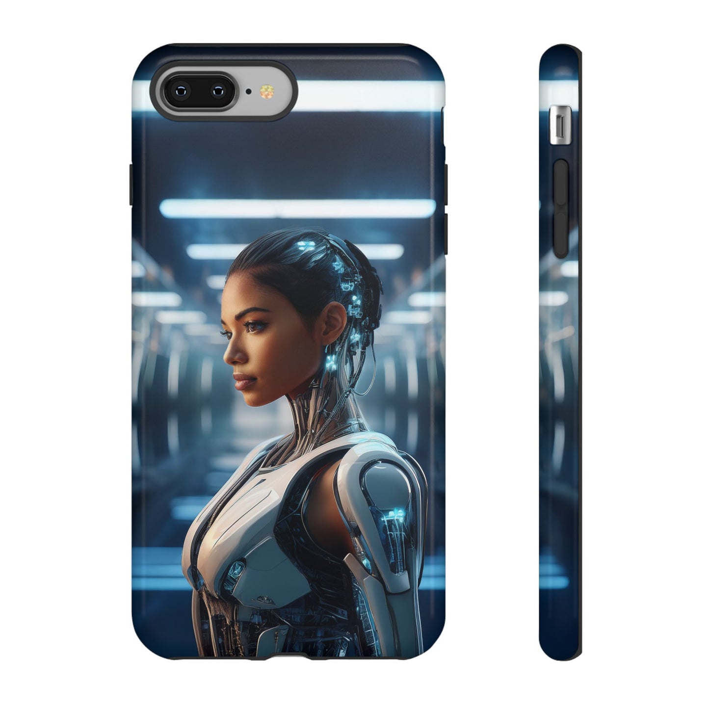 Futuristic Human Android Hybrid Cell Phone Case 002