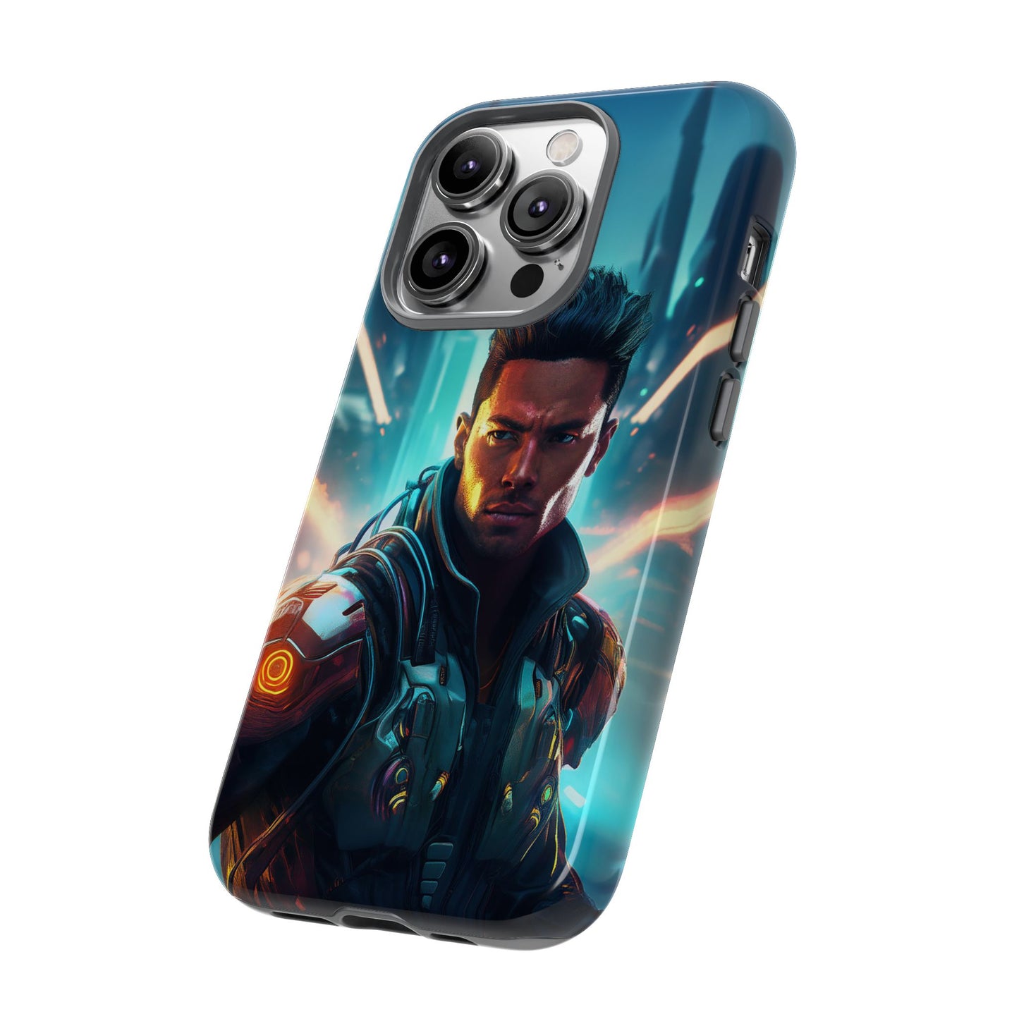 Futuristic Cyberpunk Male Cell Phone Case 015