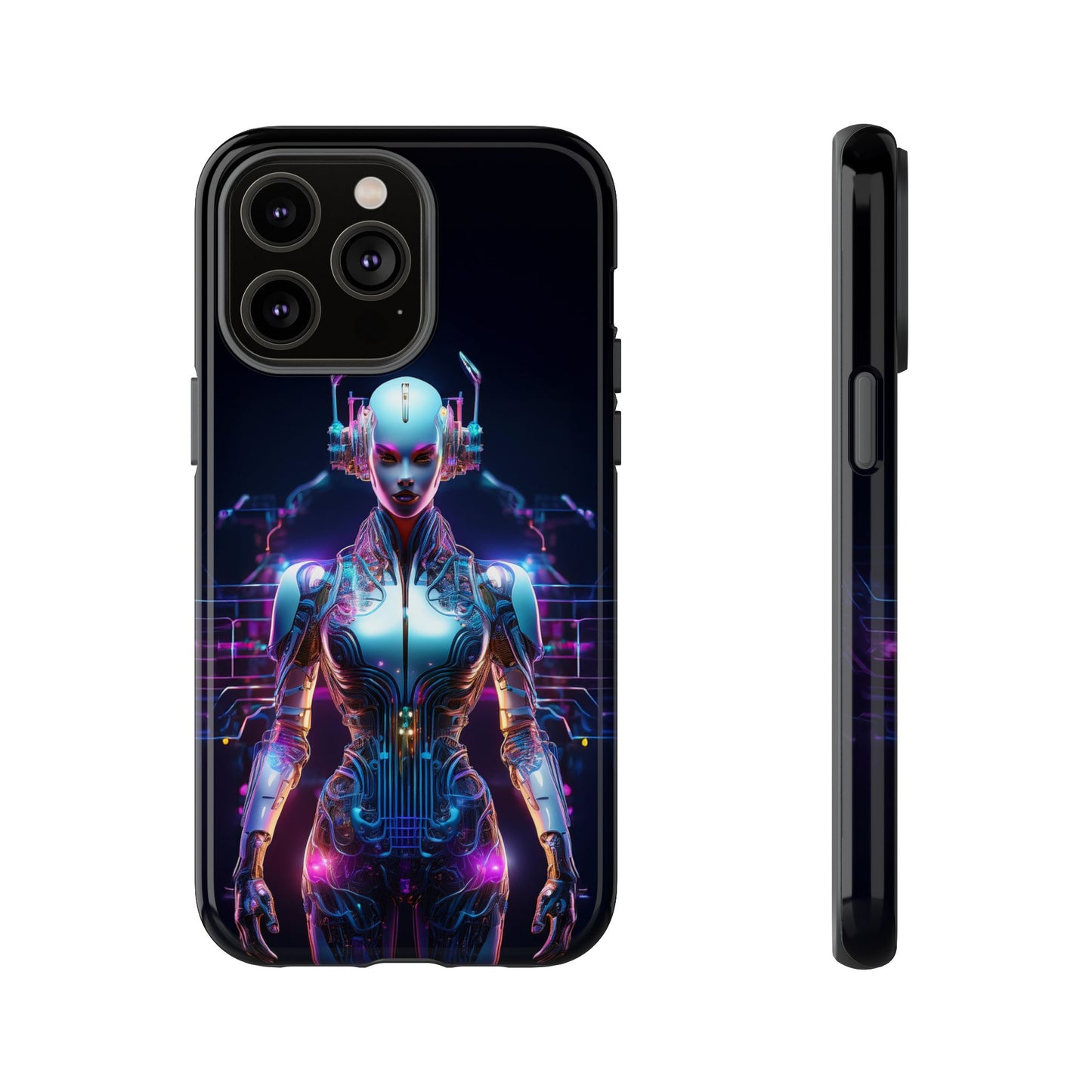 Futuristic Human Android Hybrid Cell Phone Case 001