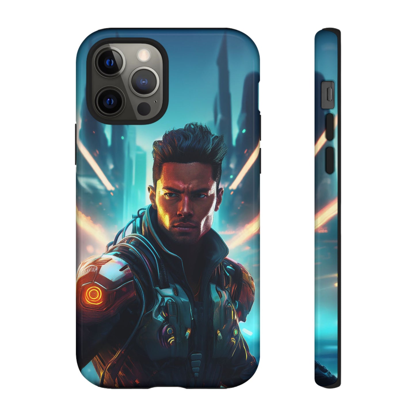 Futuristic Cyberpunk Male Cell Phone Case 015