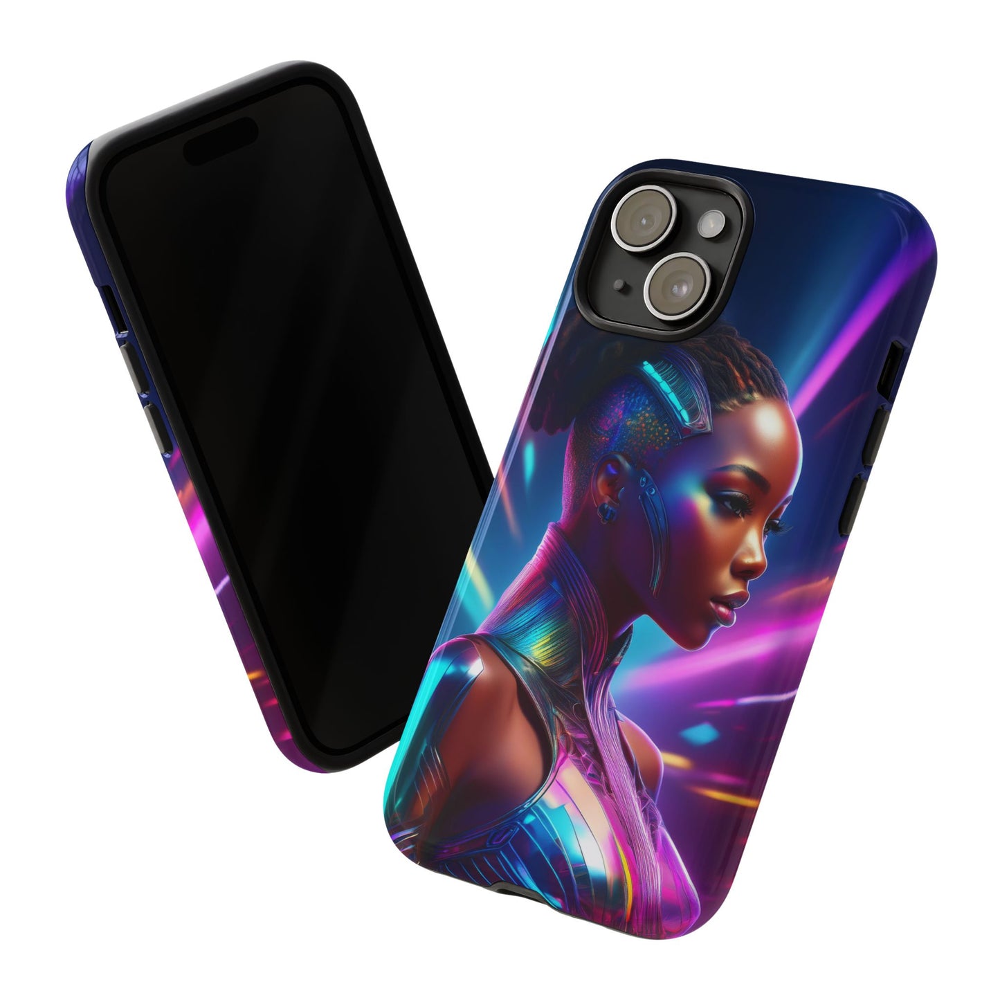 Futuristic Cyberpunk Female Cell Phone Case 014