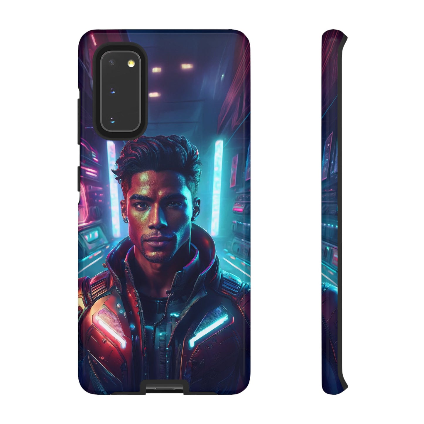 Futuristic Cyberpunk Male Cell Phone Case 007